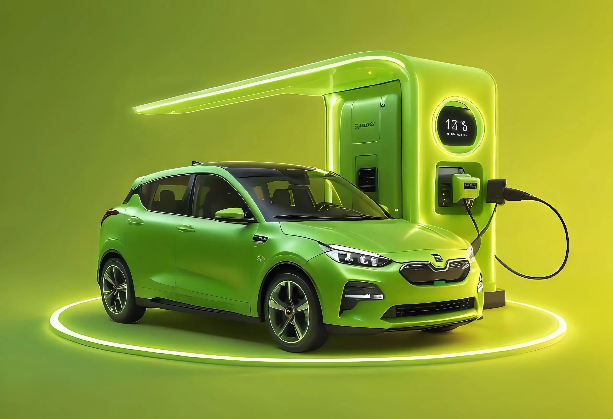 Indonesia Electric Vehicle Market Outlook to 2035 car-with-number-12-it-is-charging-1-scaled