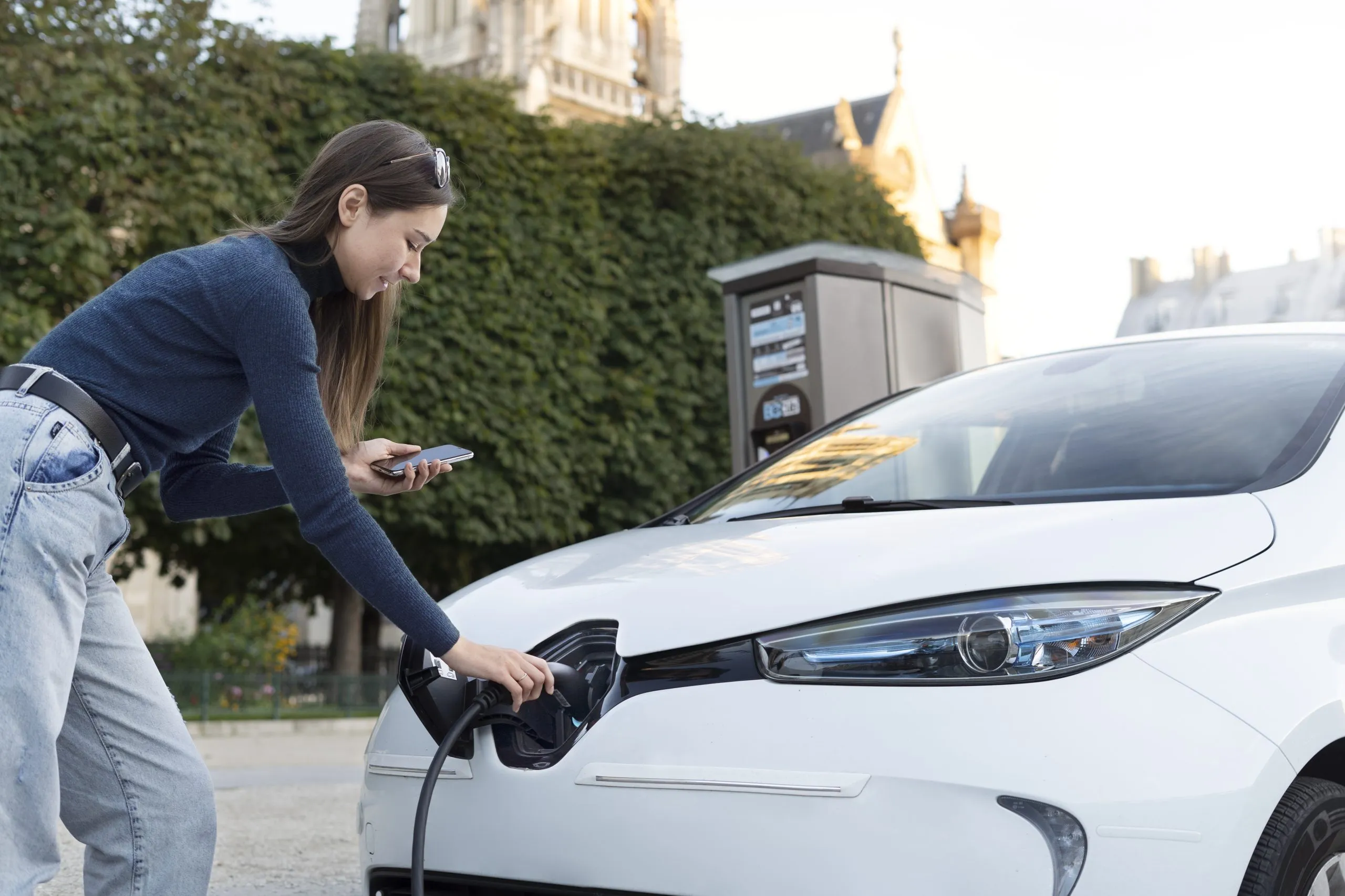 Spain Electric Vehicle Market Outlook to 2035 close-up-electric-car-france-scaled