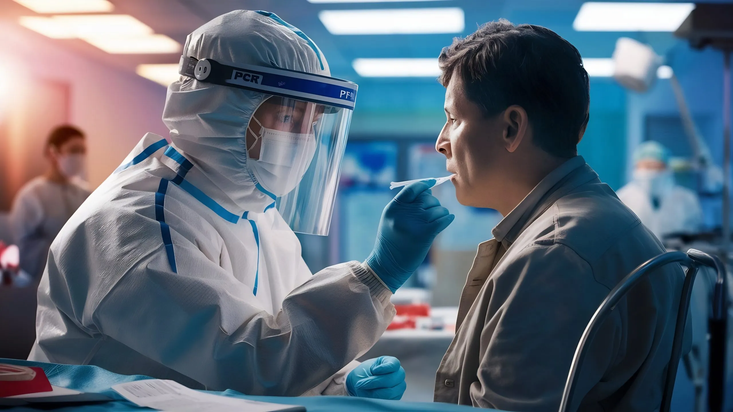 UAE Immune Function Testing Market Outlook 2035 closeup-healthcare-worker-doing-pcr-test-patient-clinic-scaled