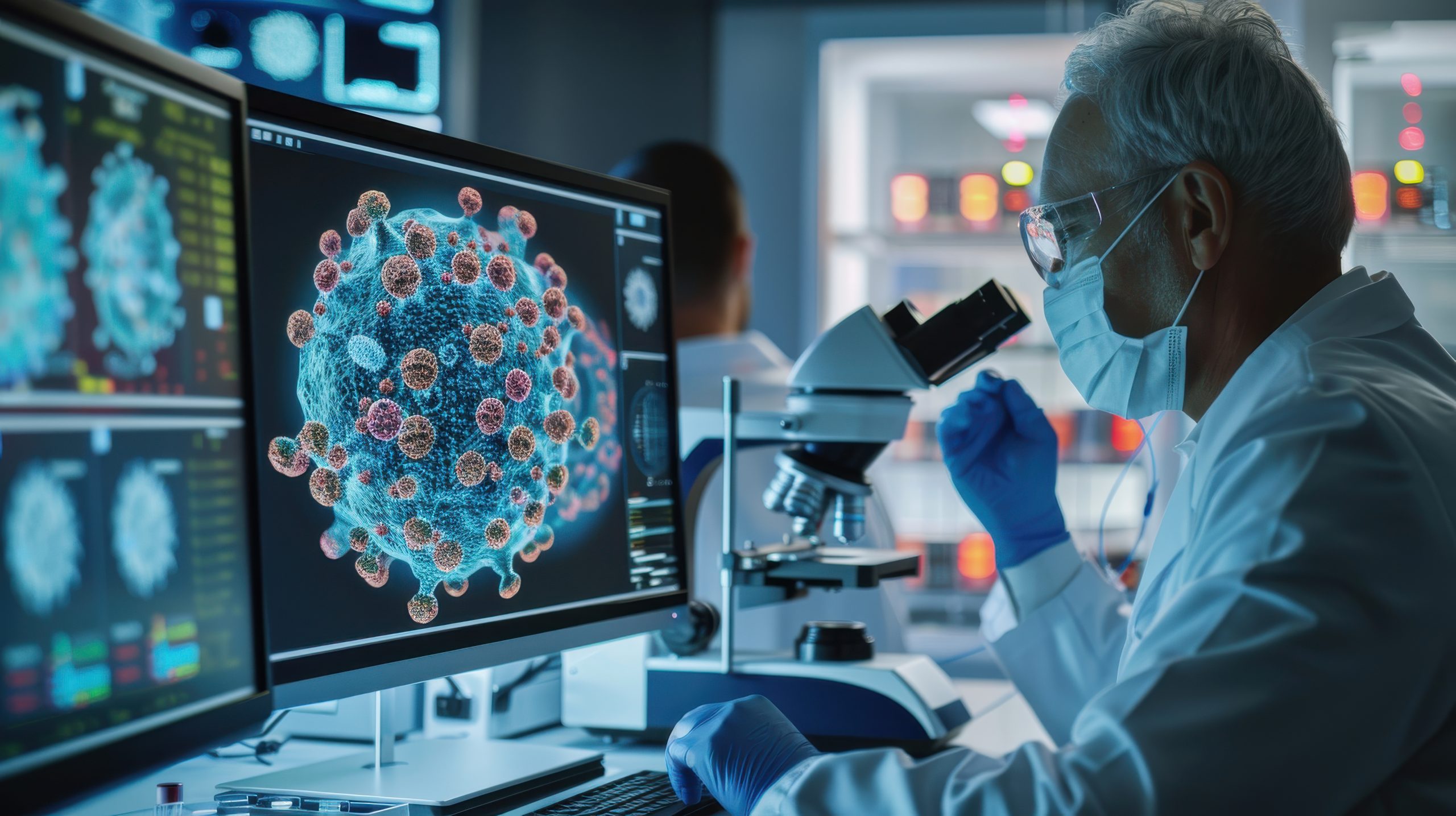 Philippines Immunohistochemistry Market Outlook 2035 closeup-shot-researcher-using-electron-microscope-examine-scaled