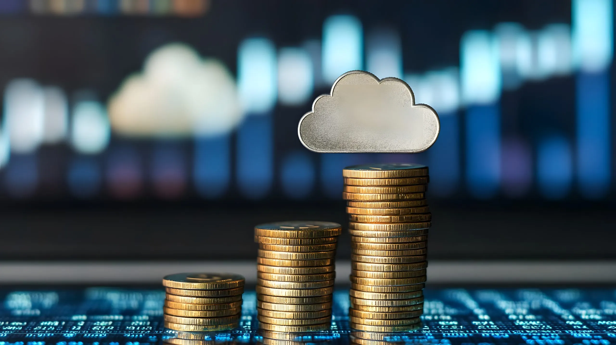 South Korea Cloud Infrastructure Market Outlook to 2035 cloud-computing-financial-growth-with-stacked-coins-scaled