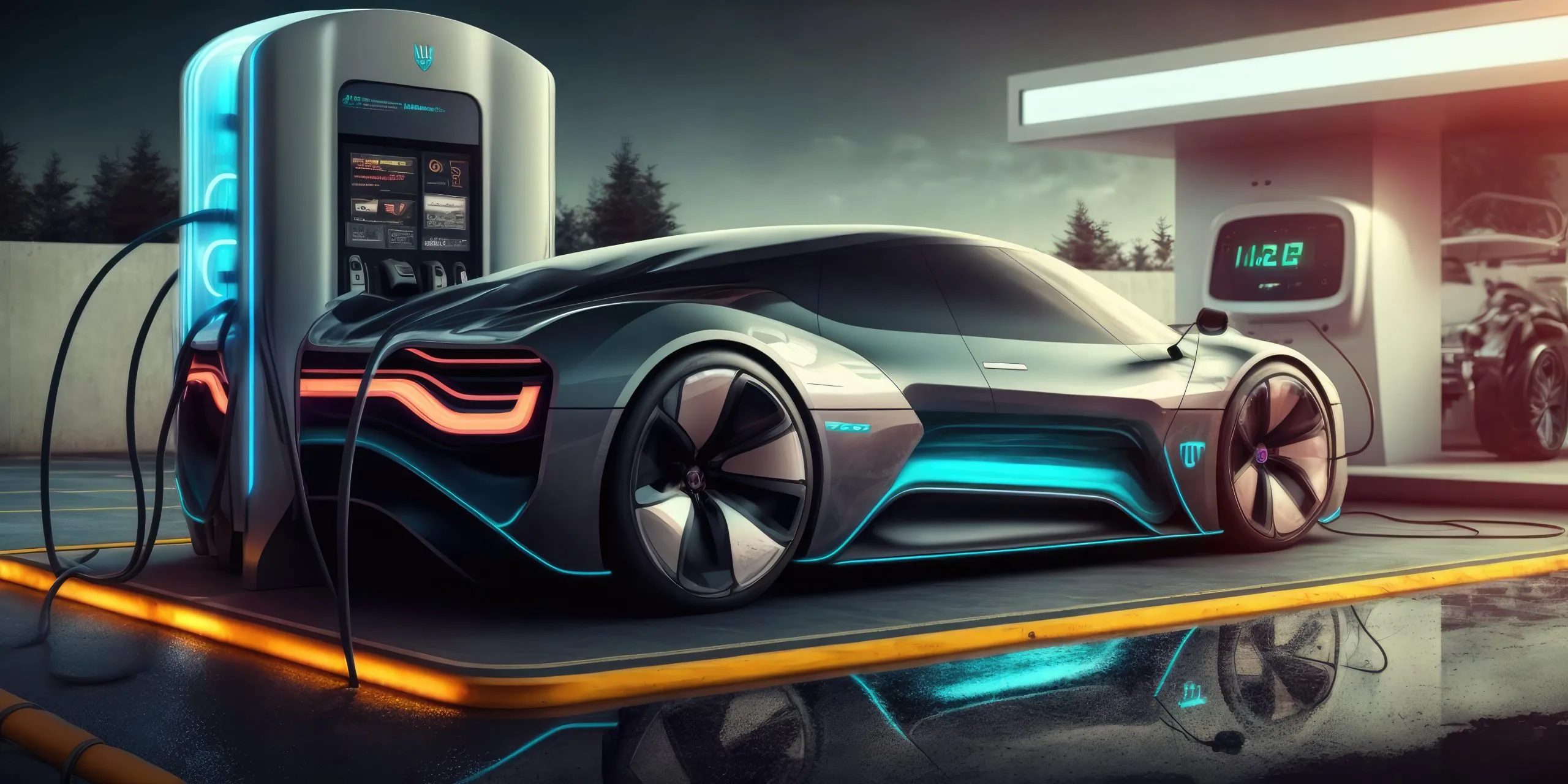 UAE EV Battery Market Outlook to 2035 electric-car-ev-charging-battery-charger-station-scaled