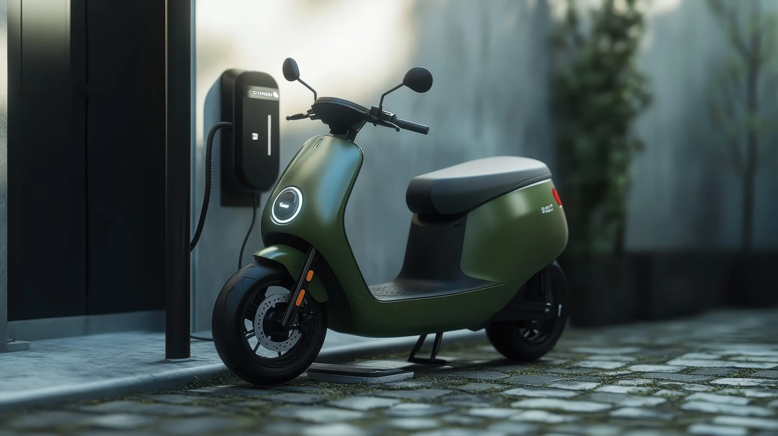 Italy Electric Two-Wheeler Market Outlook to 2035 electric-scooter-charging-dock-scaled