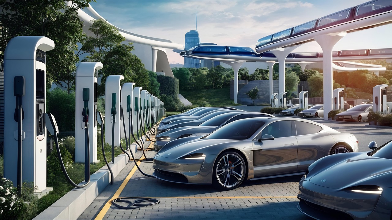 Indonesia EV Charging Infrastructure Market Outlook to 2035 electric-vehicle-charging-station-electric-transport-concept-1