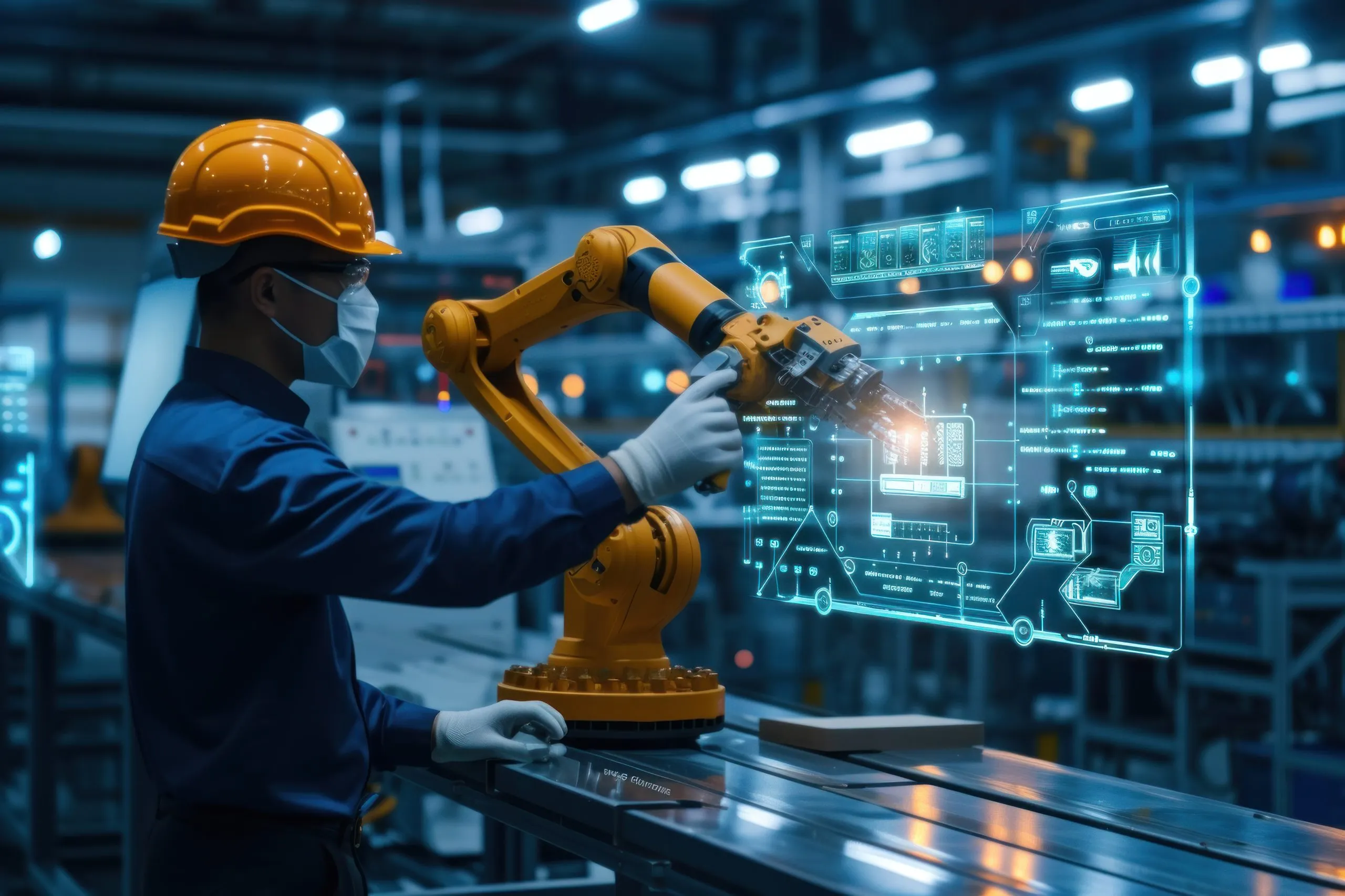 Indonesia Industrial IoT Market Outlook to 2035 engineer-is-using-computer-monitor-live-machine-data-smart-factory-automotive-industrial-industry-4th-iot-digital-manufacturing-operation-scaled