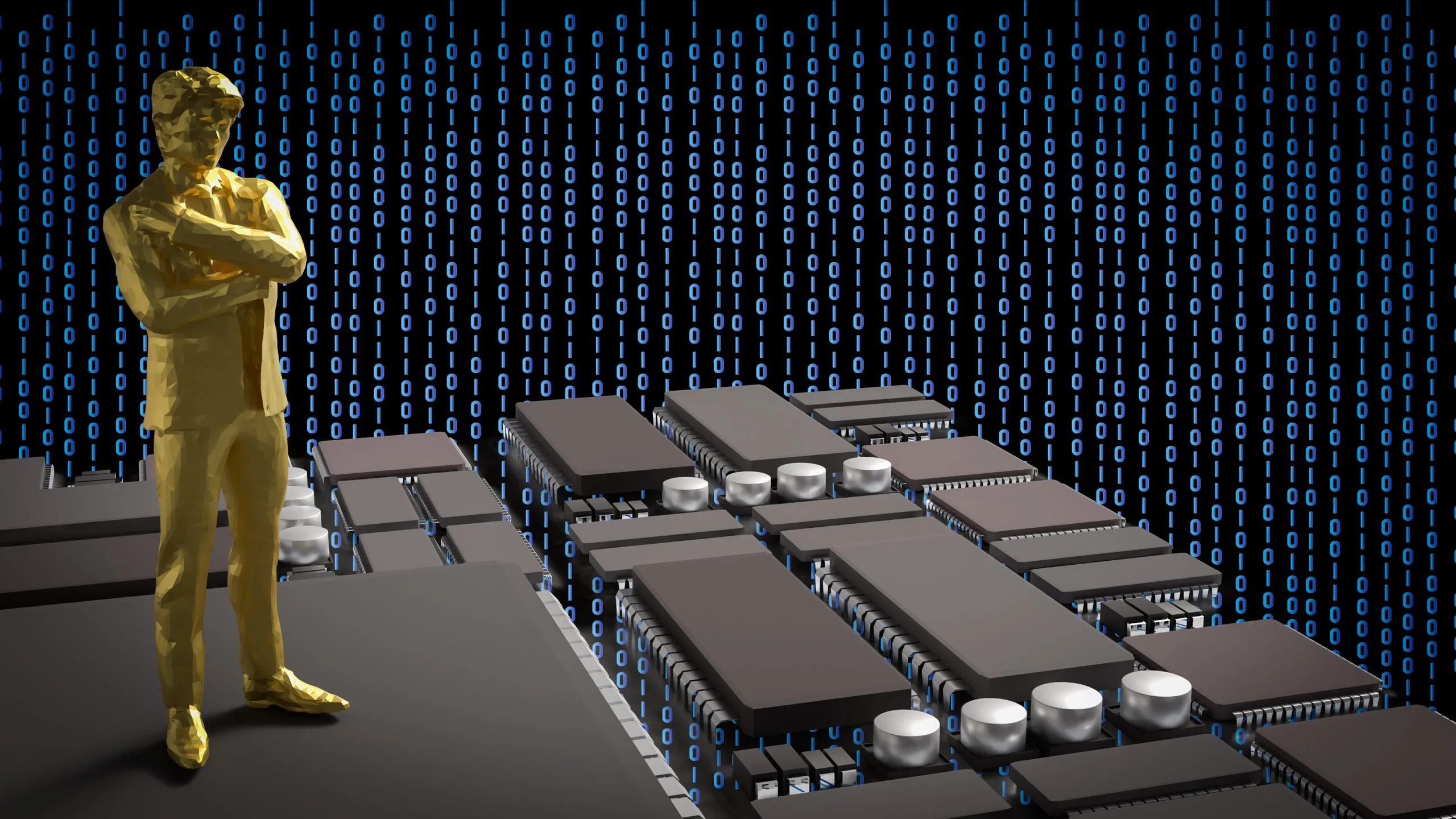 Australia AI Servers and GPU Hardware Market Outlook to 2035 gold-man-pcb-board-business-technology-concept-3d-rendering-scaled