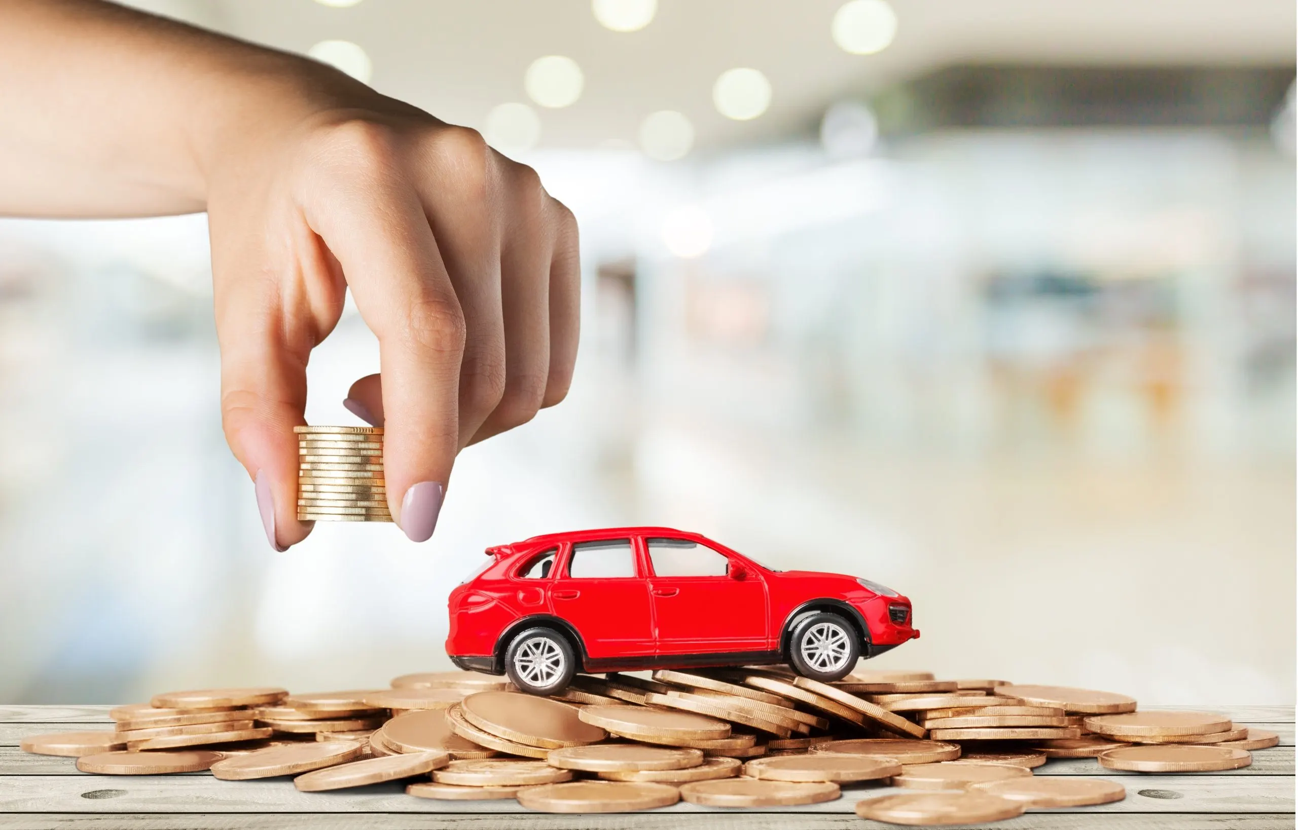 India car finance Market Outlook to 2035 golden-coins-toy-car-background-scaled