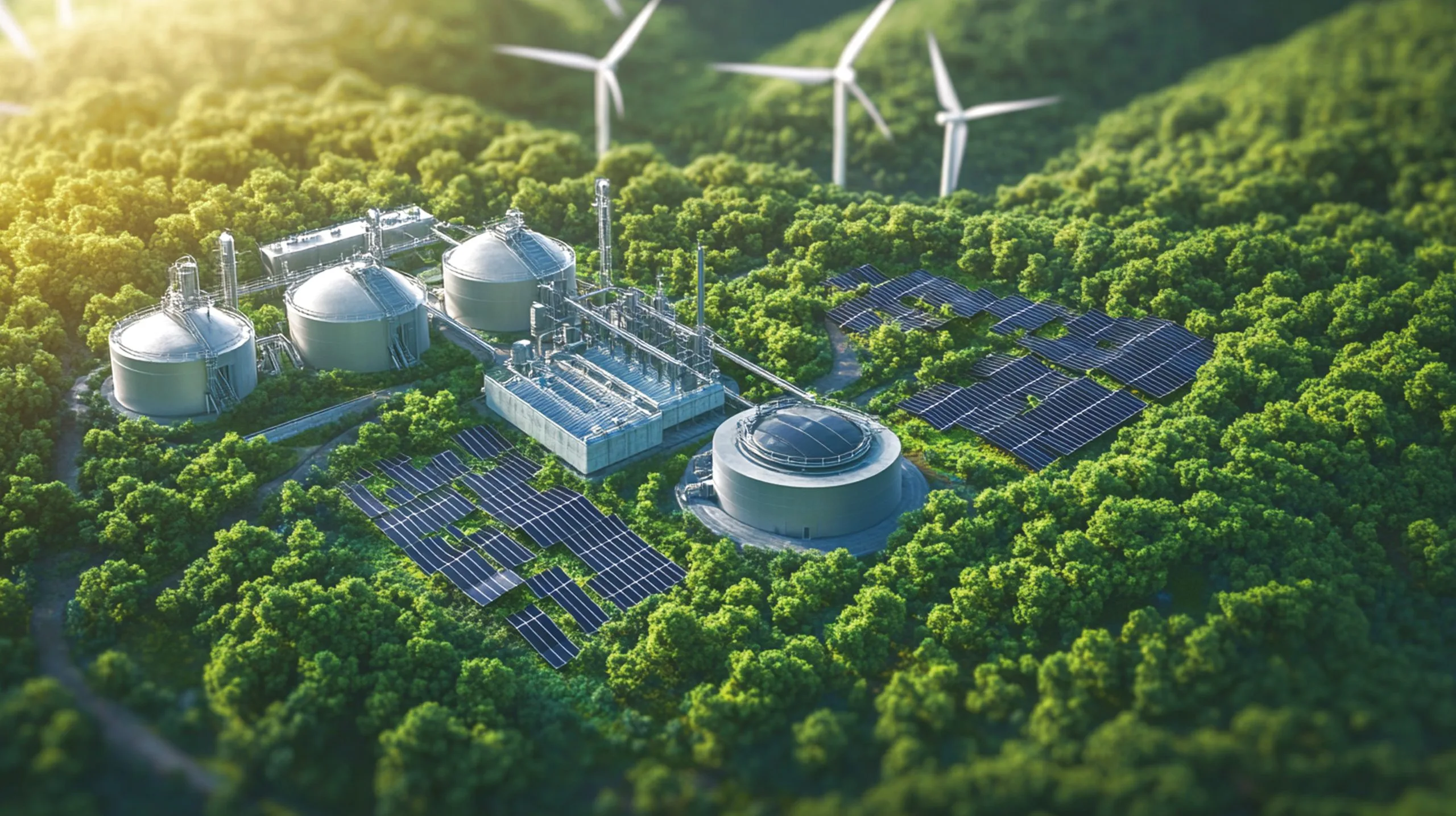 South Korea Green Hydrogen Market Outlook to 2035 green-hydrogen-production-with-solar-panels-wind-turbines-scaled