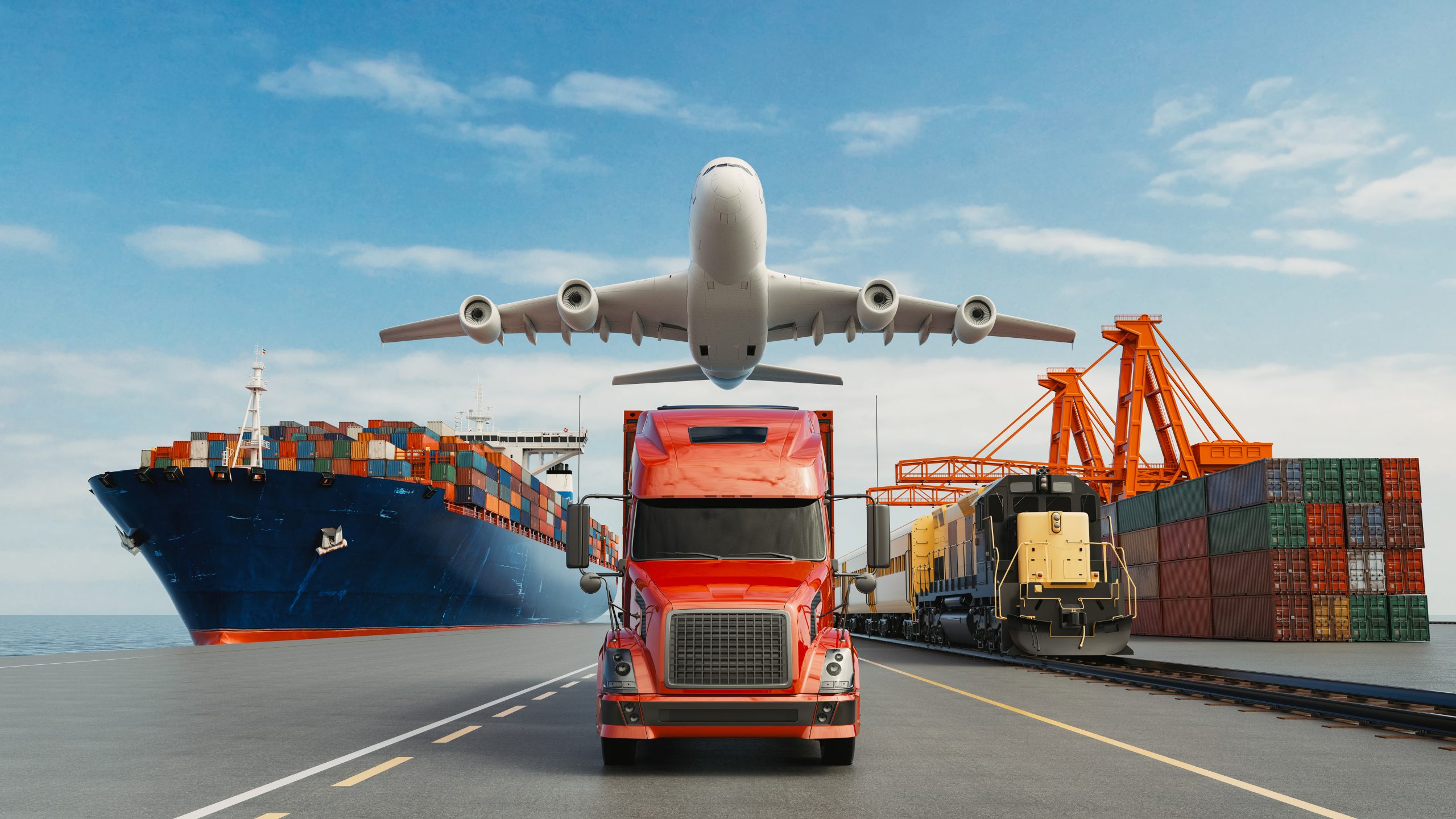 Philippines Freight Forwarding Market Outlook to 2035 logistics-import-export-containers-cargo-freight-ship-truck-transport-container-highway-port-cargo-shipping-dock-yard-plane-transportation-industry-concept-3d-render-illustration-scaled