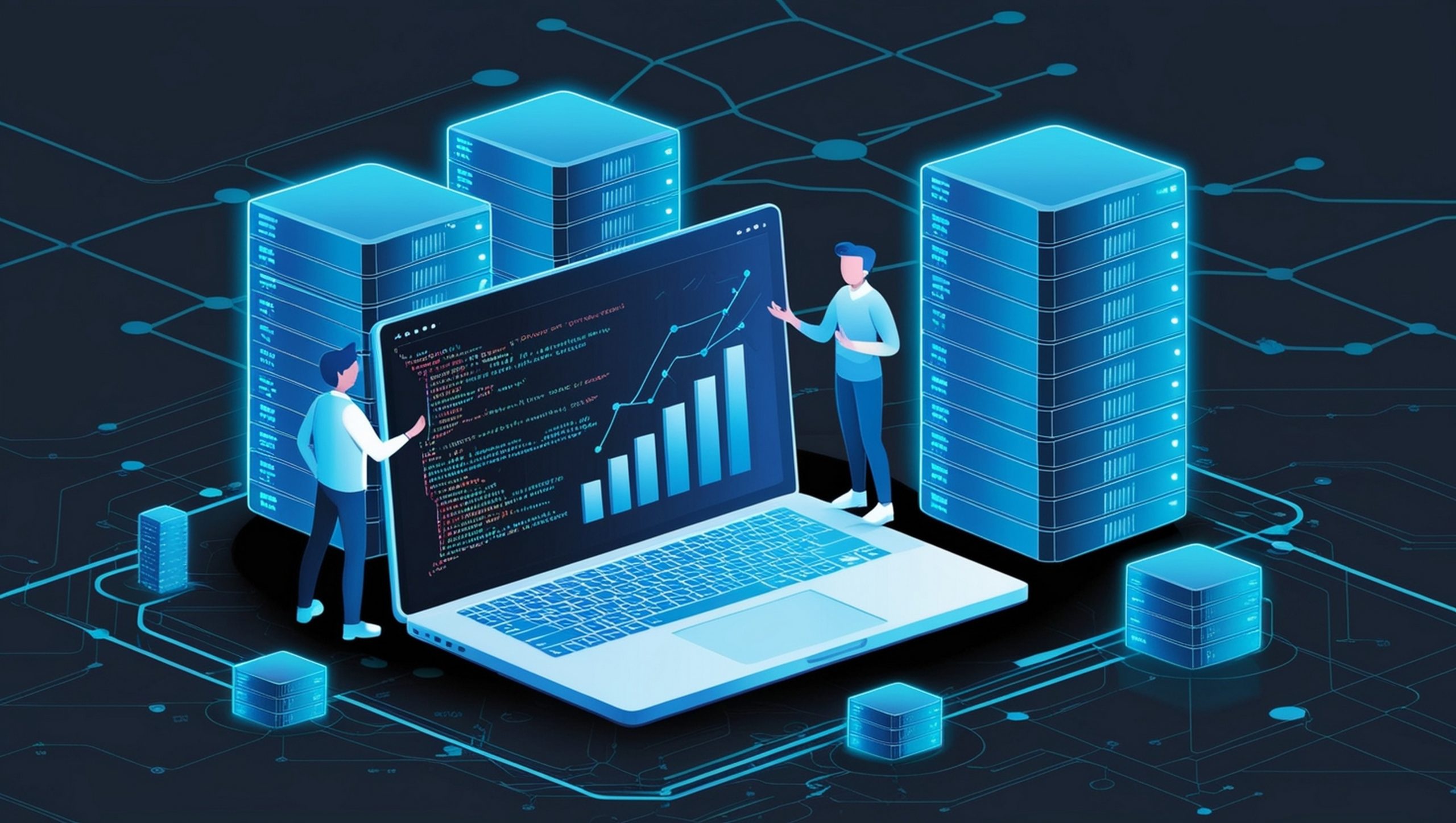 Philippines Edge Computing Market Outlook to 2035 man-woman-are-looking-laptop-large-computer-lab-scaled