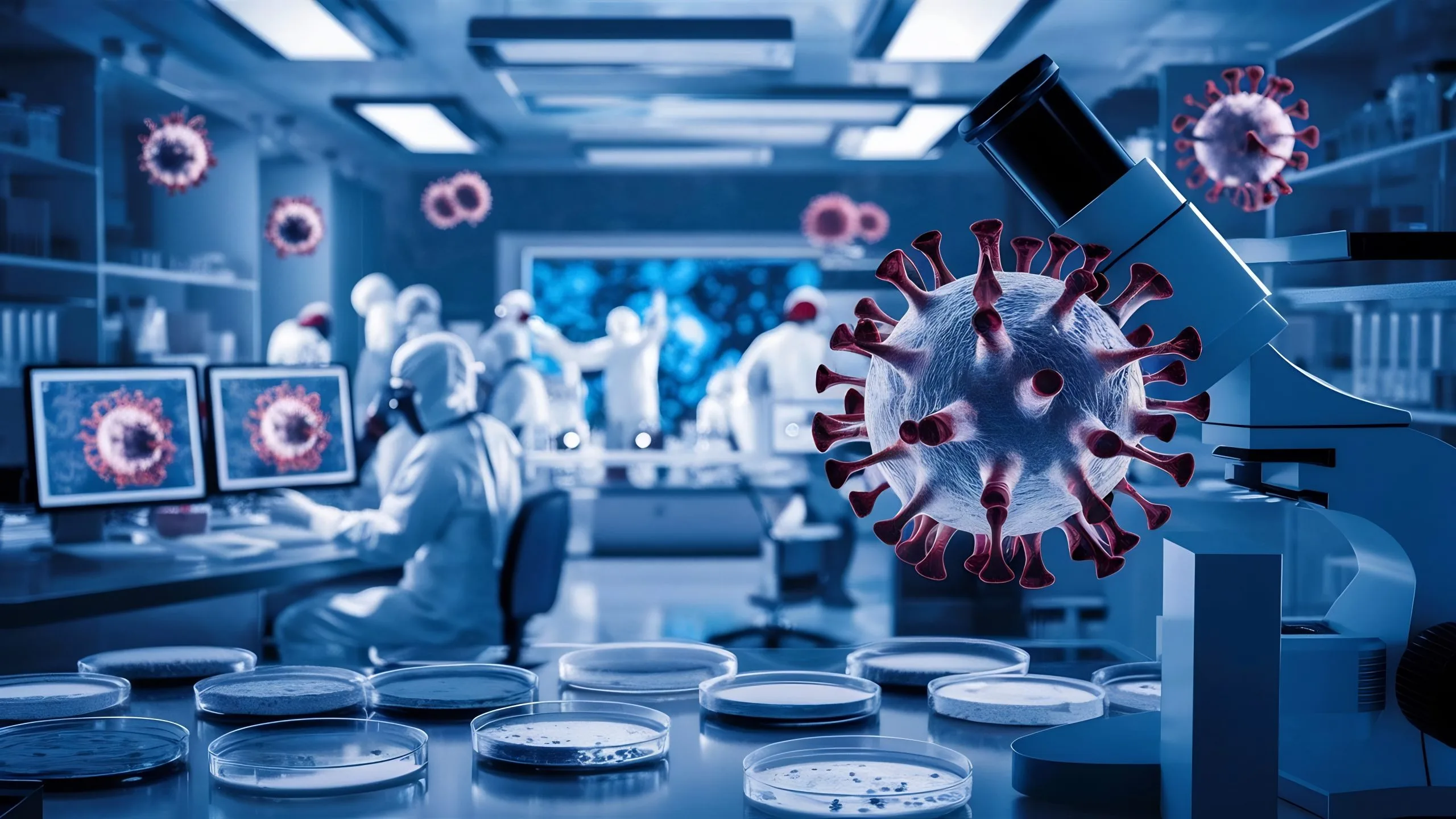USA Immunoassay Techniques Market Outlook 2035 medical-science-laboratory-concept-bacteria-research-against-covid19-coronavirus-scaled