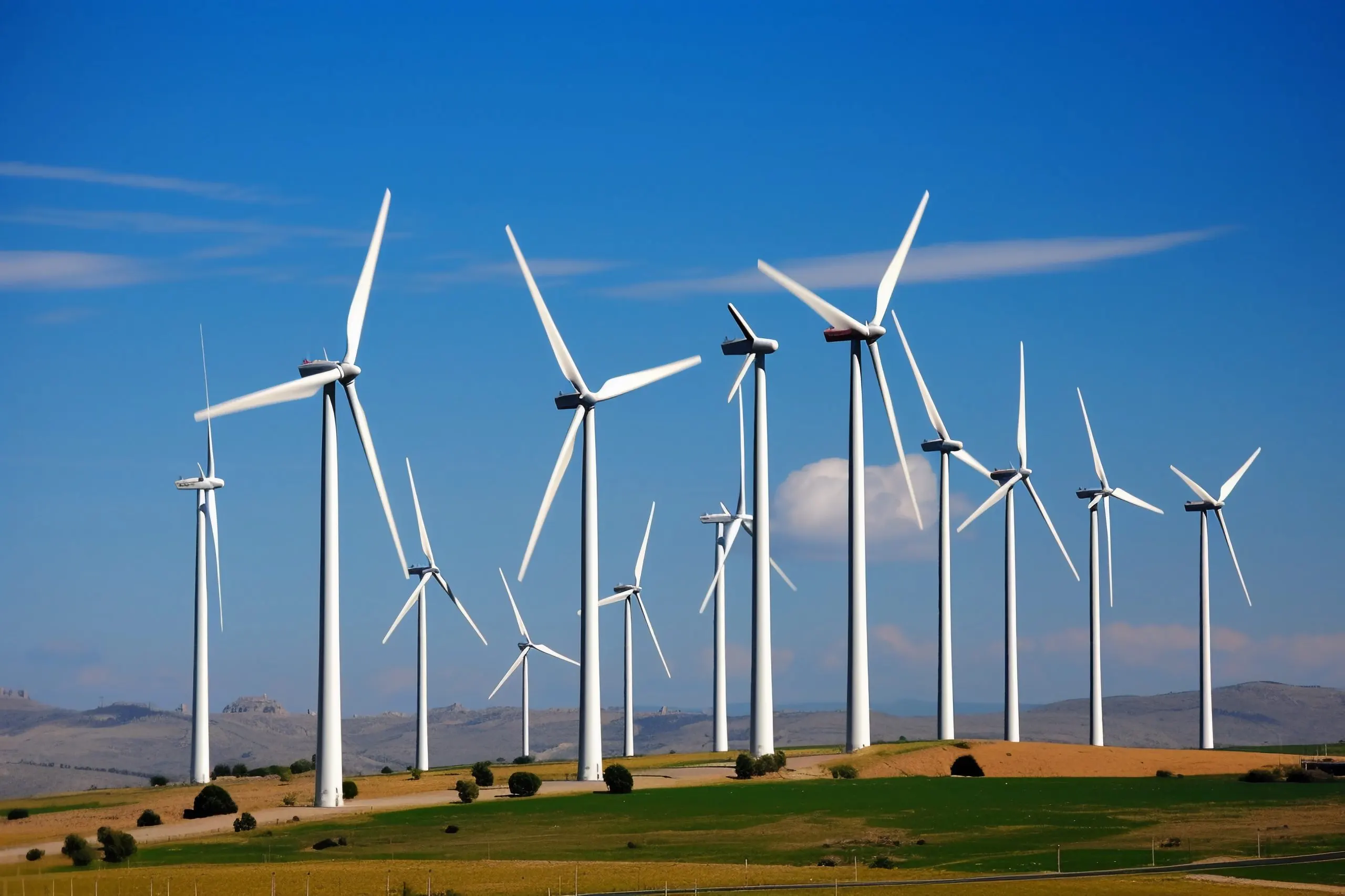 South Korea Wind Energy Market Outlook to 2035 offshore-wind-power-energy-farm-with-many-wind-turbines-ocean-scaled