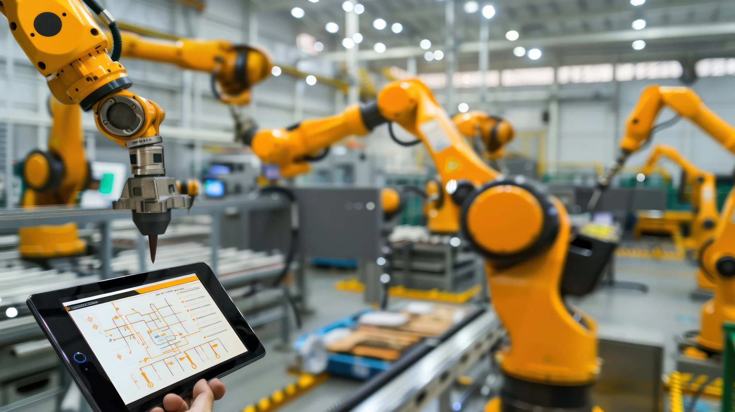 Philippines Industrial Automation Market Outlook to 2035 person-holding-tablet-with-screen-that-says-robot-it-scaled