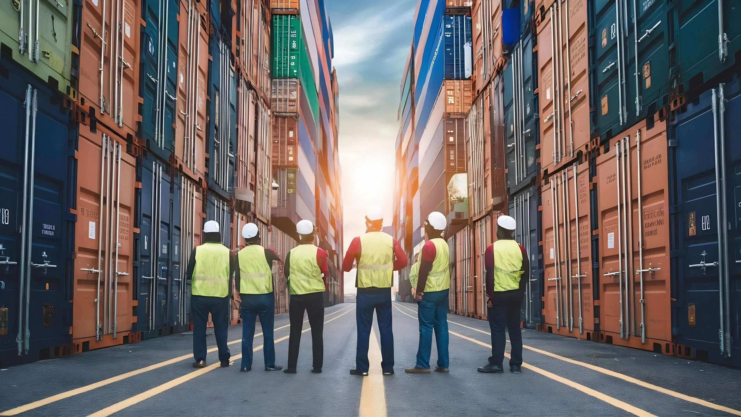 Qatar 3PL Market Outlook to 2035 poster-movie-shows-group-workers-standing-street-with-sign-that-says-word-it-scaled