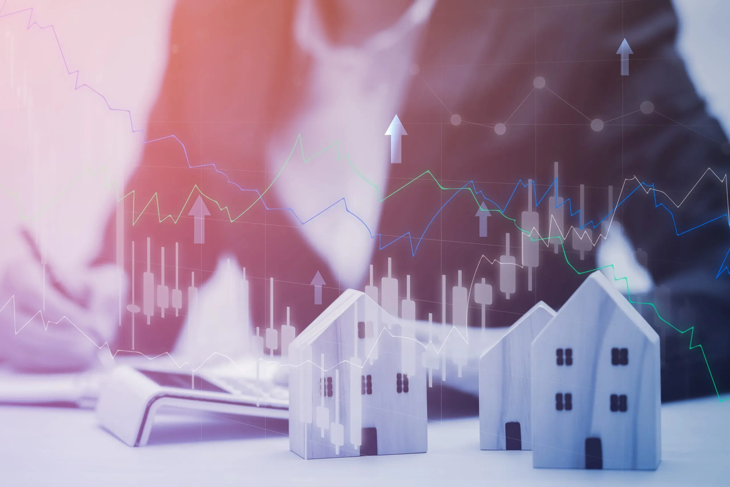 USA home finance Market Outlook to 2035 saving-bank-home-business-finance-concept-home-rows-growth-stock-market-forex-trading-graph-candlestick-chart-suitable-financial-investment-money-currency-exchange-background-scaled