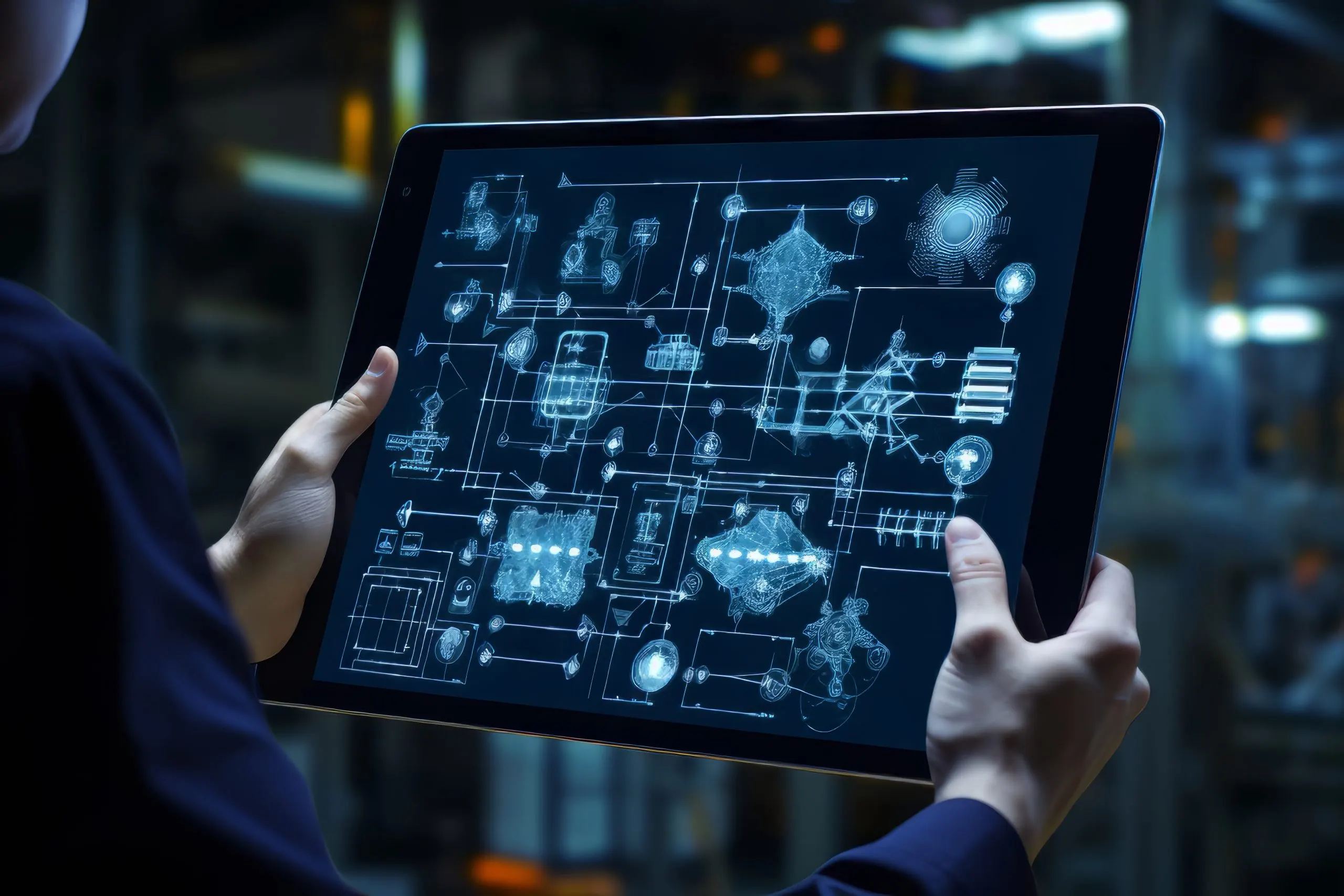 South Africa Industrial IoT Market Outlook to 2035 scene-with-business-person-working-futuristic-office-job-scaled