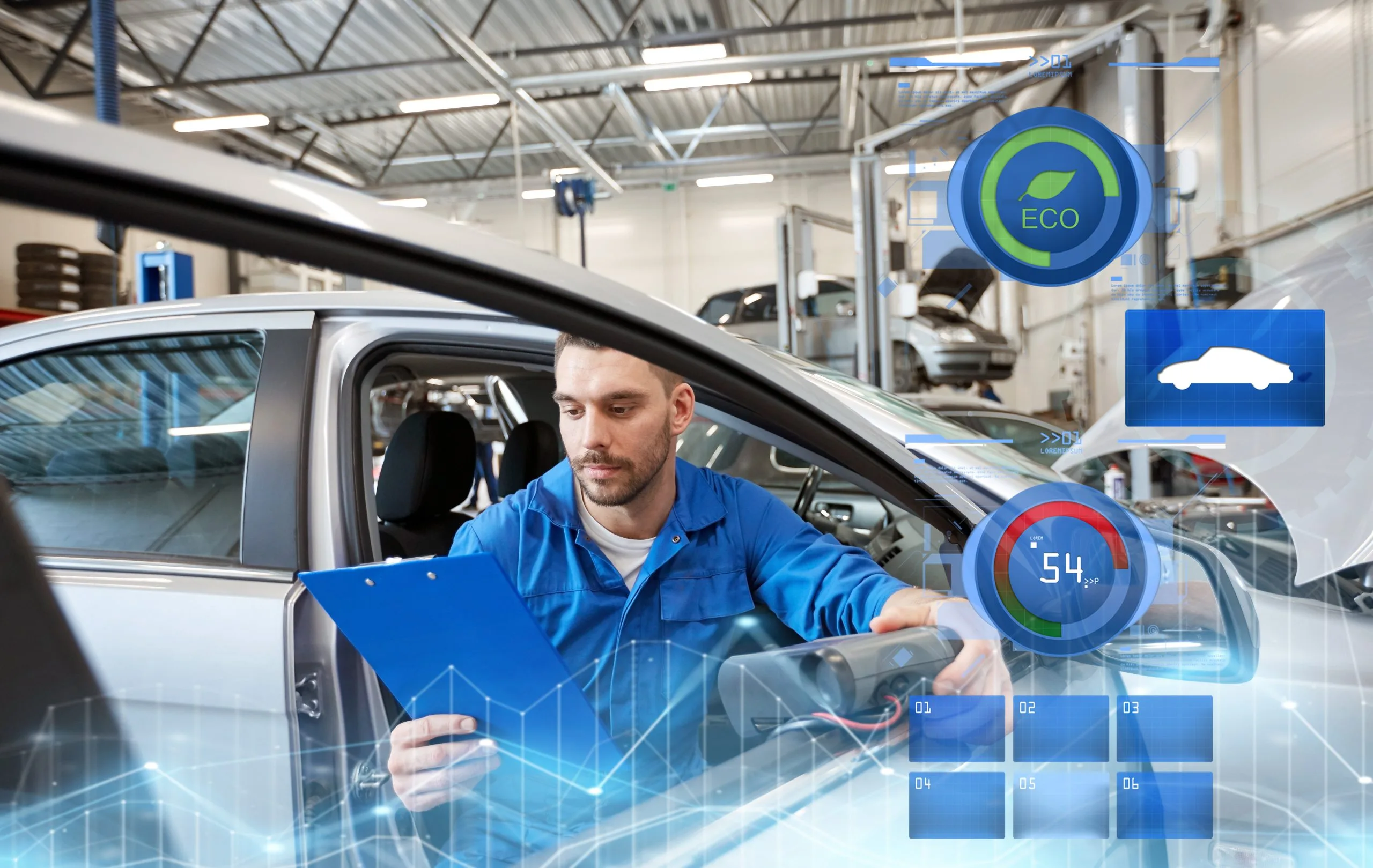 Philippines Spoilers Market Outlook to 2035 service-repair-maintenance-people-concept-mechanic-man-with-automotive-diagnostic-scanner-clipboard-checking-car-system-workshop-scaled