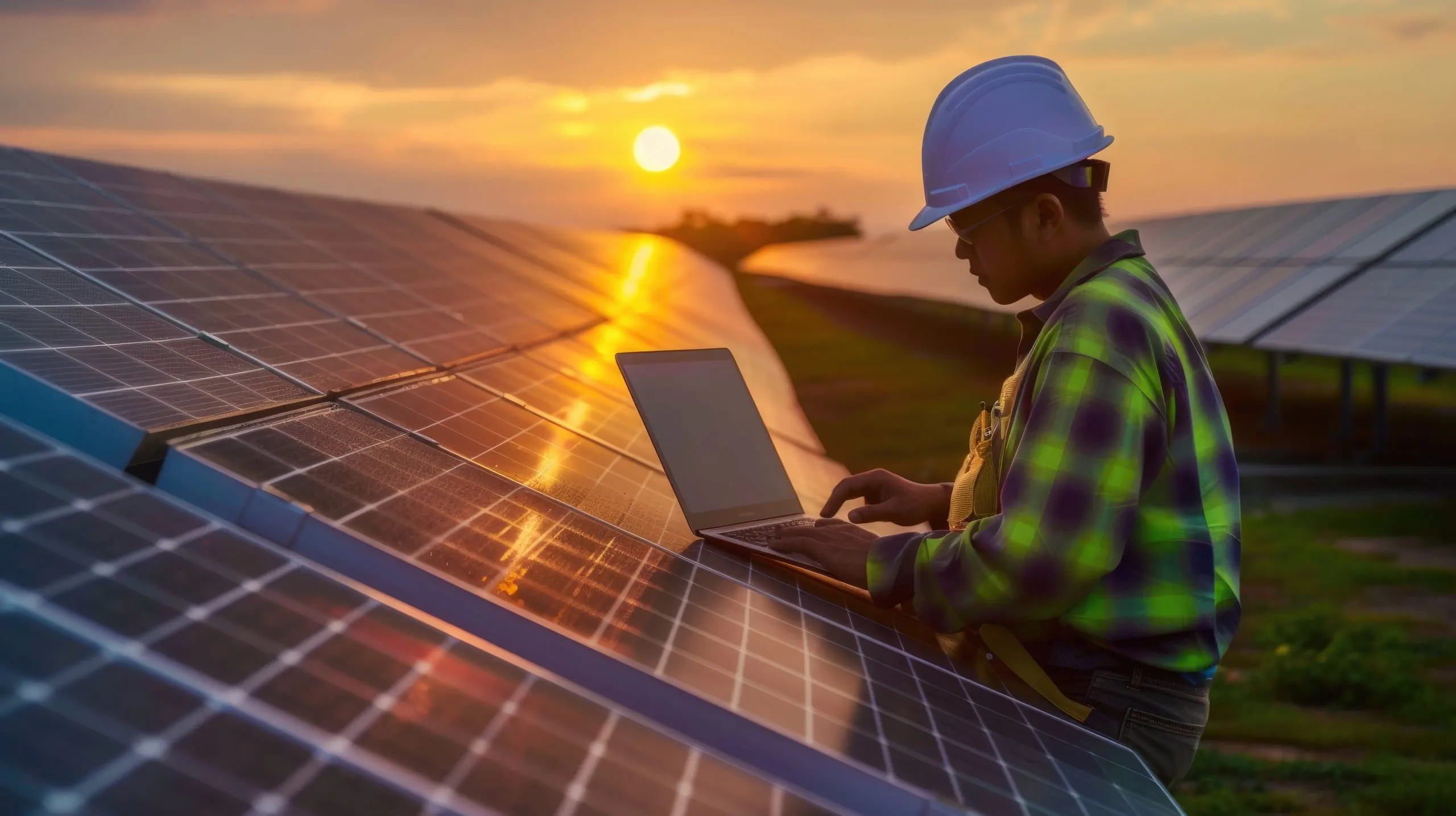 Brazil Solar EPC Market Outlook to 2035 skilled-engineer-working-analyze-data-by-using-laptop-solar-cell-aig-scaled