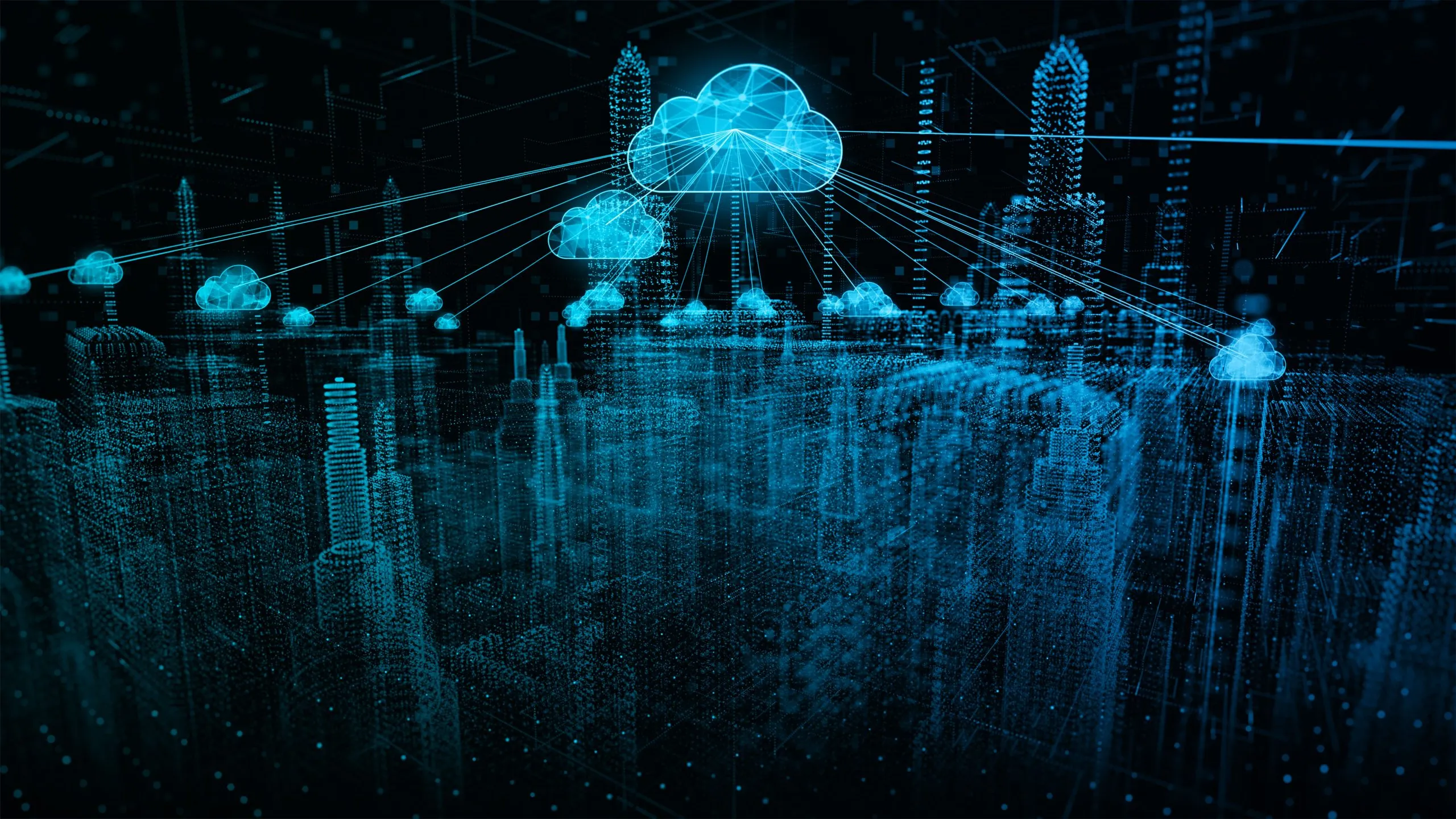 Nigeria Cloud Infrastructure Market Outlook to 2035 smart-city-cybersecurity-digital-data-futuristic-technology-cloud-computing-1-scaled