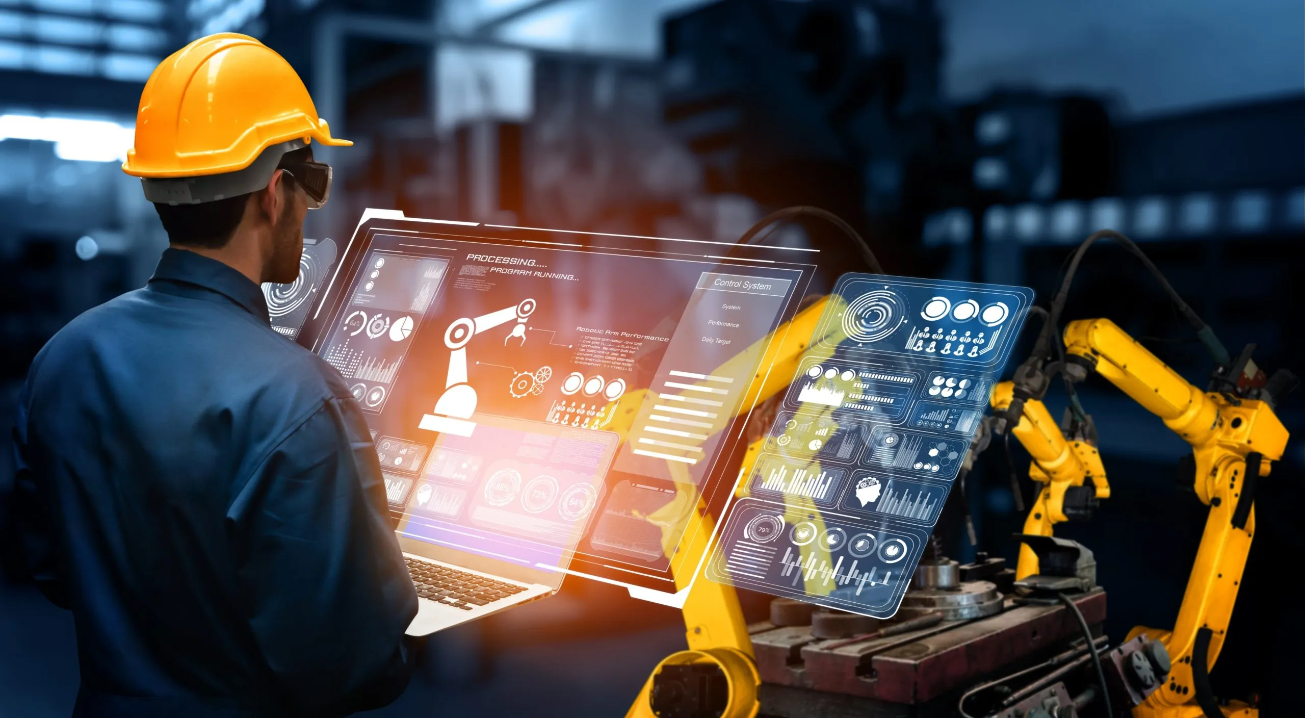 Malaysia Industrial Automation Market Outlook to 2035 smart-industry-robot-arms-digital-factory-production-technology-scaled