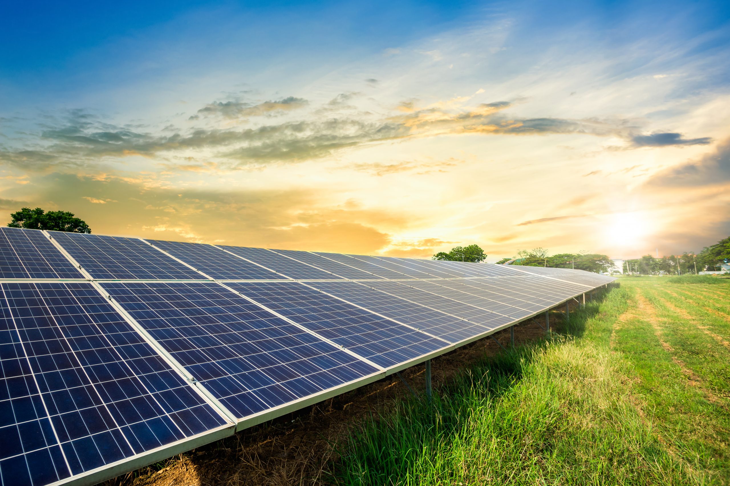 Spain Solar PV Market outlook to 2035 solar-panel-cell-dramatic-sunset-sky-clean-alternative-power-energy-concept-1-scaled