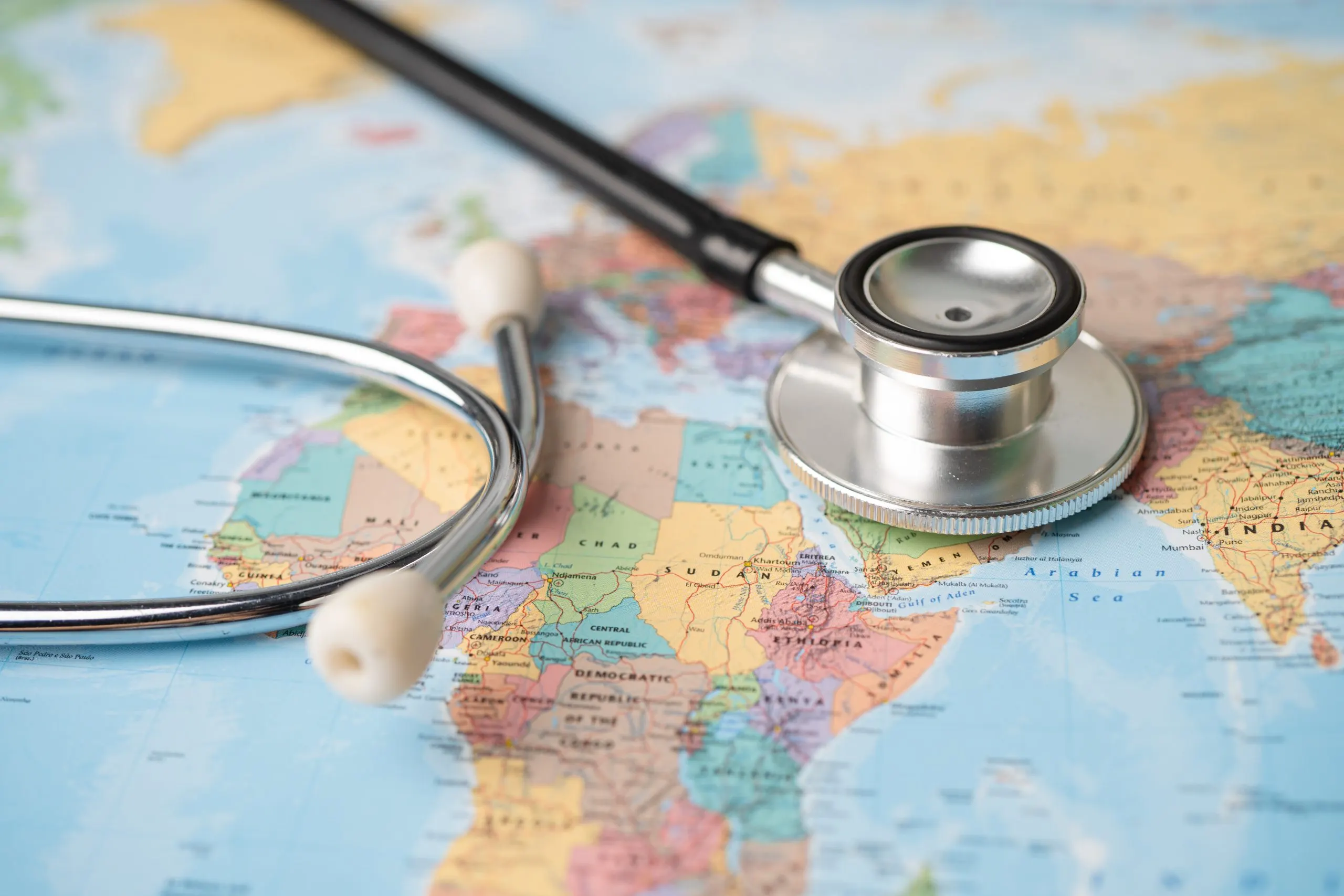Germany Medical Tourism Market Outlook to 2035 stethoscope-asia-world-map-scaled