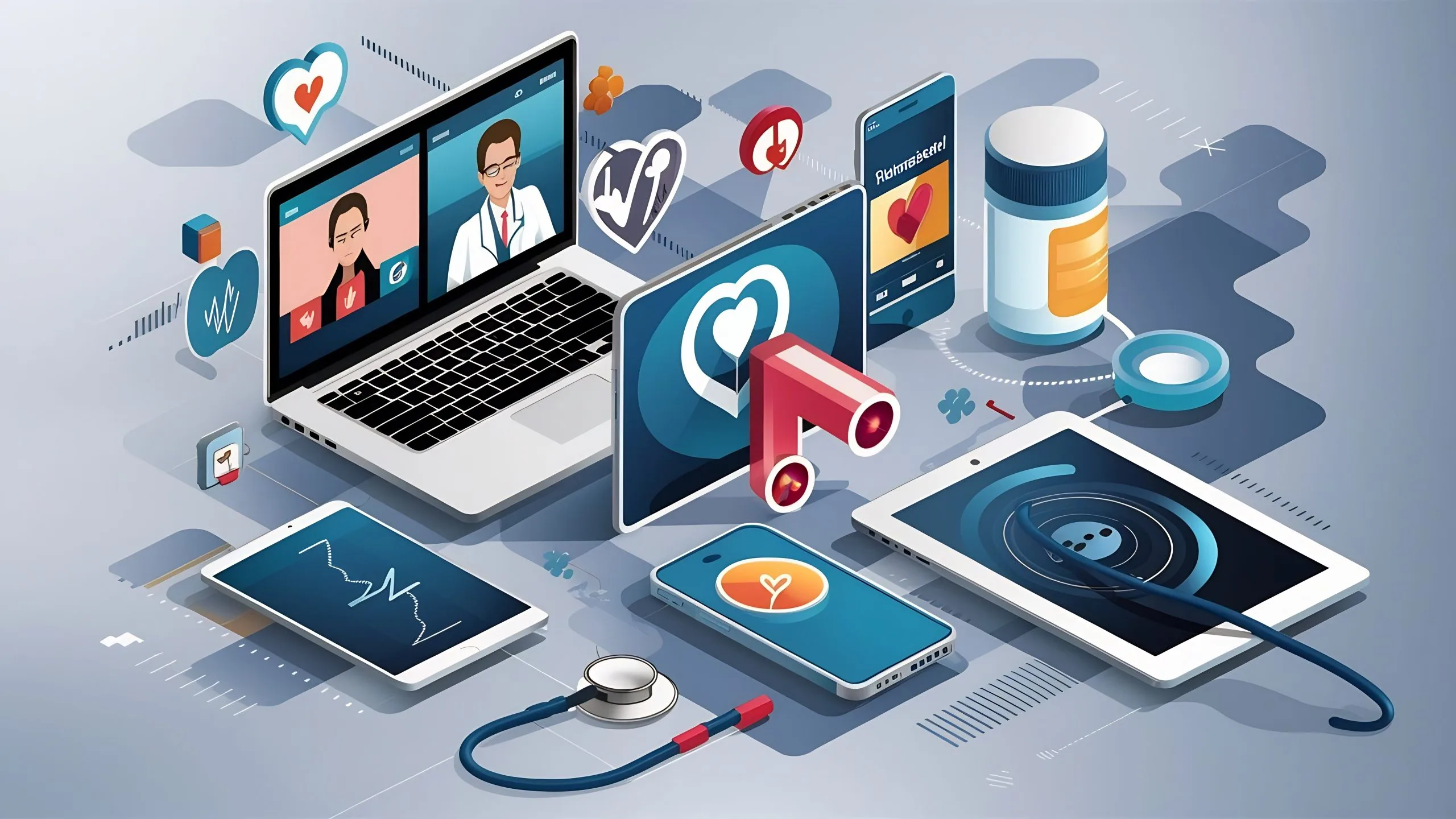 Singapore Telemedicine Market Outlook to 2035 telehealth-concept-collage-scaled