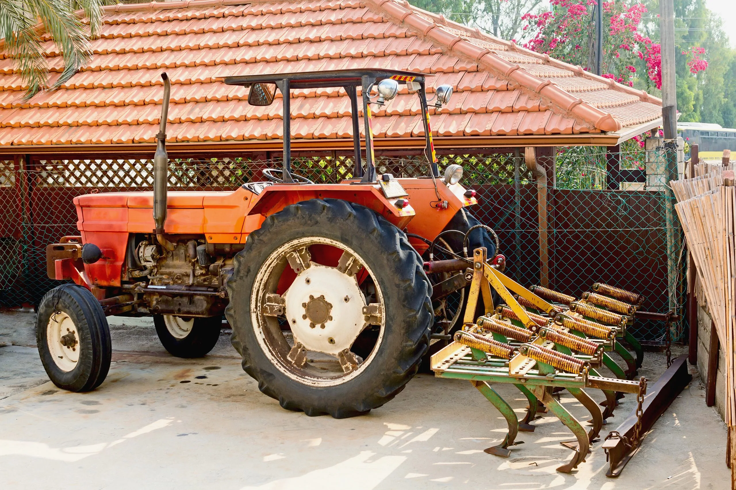 India Agricultural Equipment Market Outlook to 2035 tractor-with-plow-yard-2-scaled