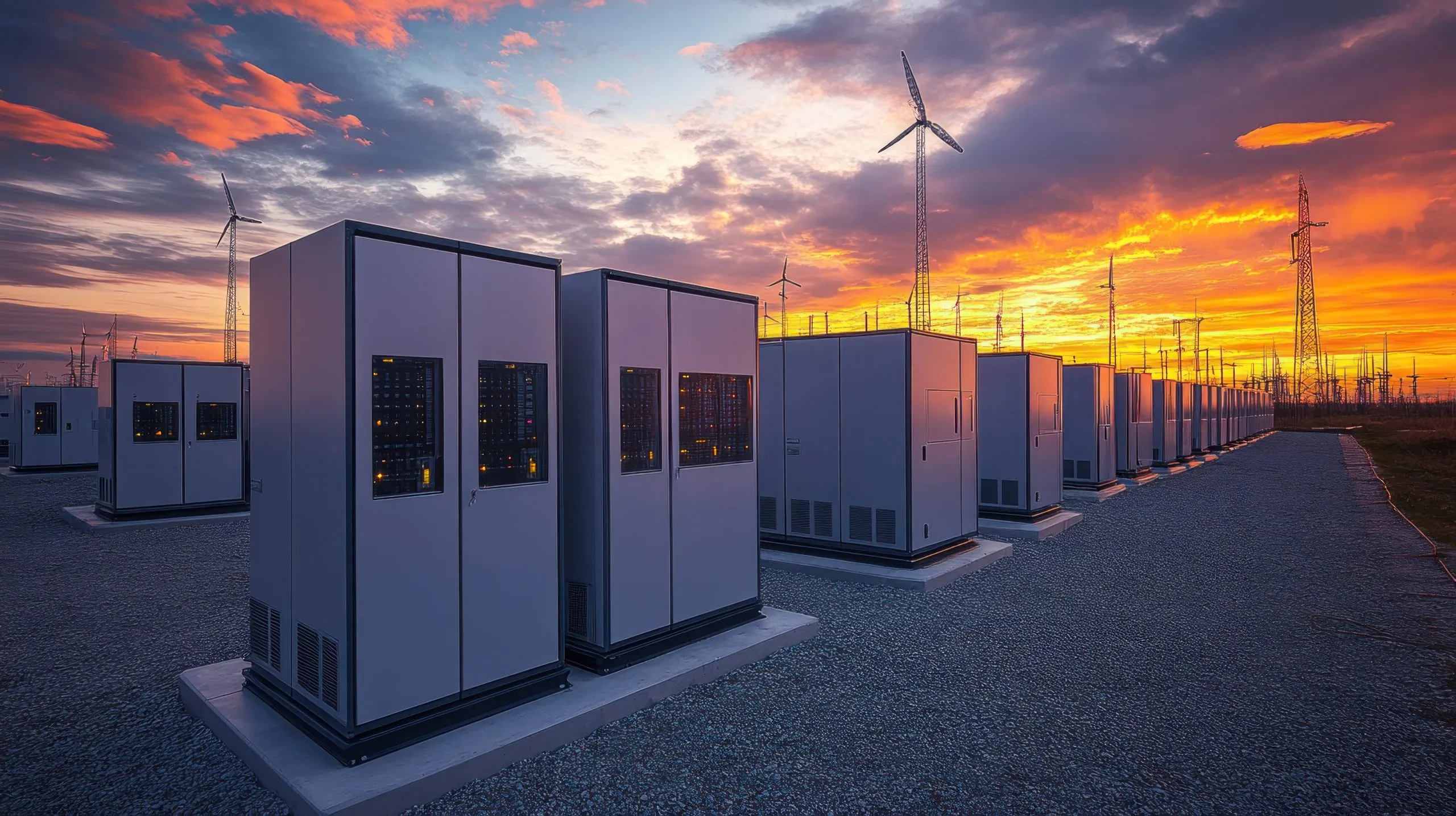 Australia Energy Storage Market Outlook to 2035 wind-power-energy-storage-sunset-scaled