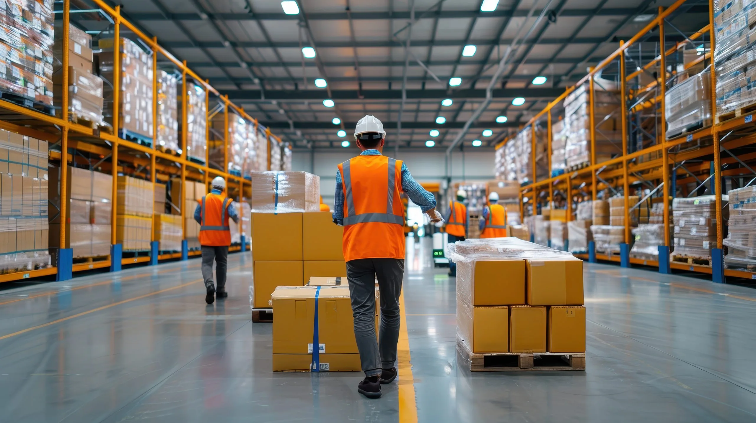 Spain Warehousing Market Outlook to 2035 workers-organizing-boxes-warehouse-scaled