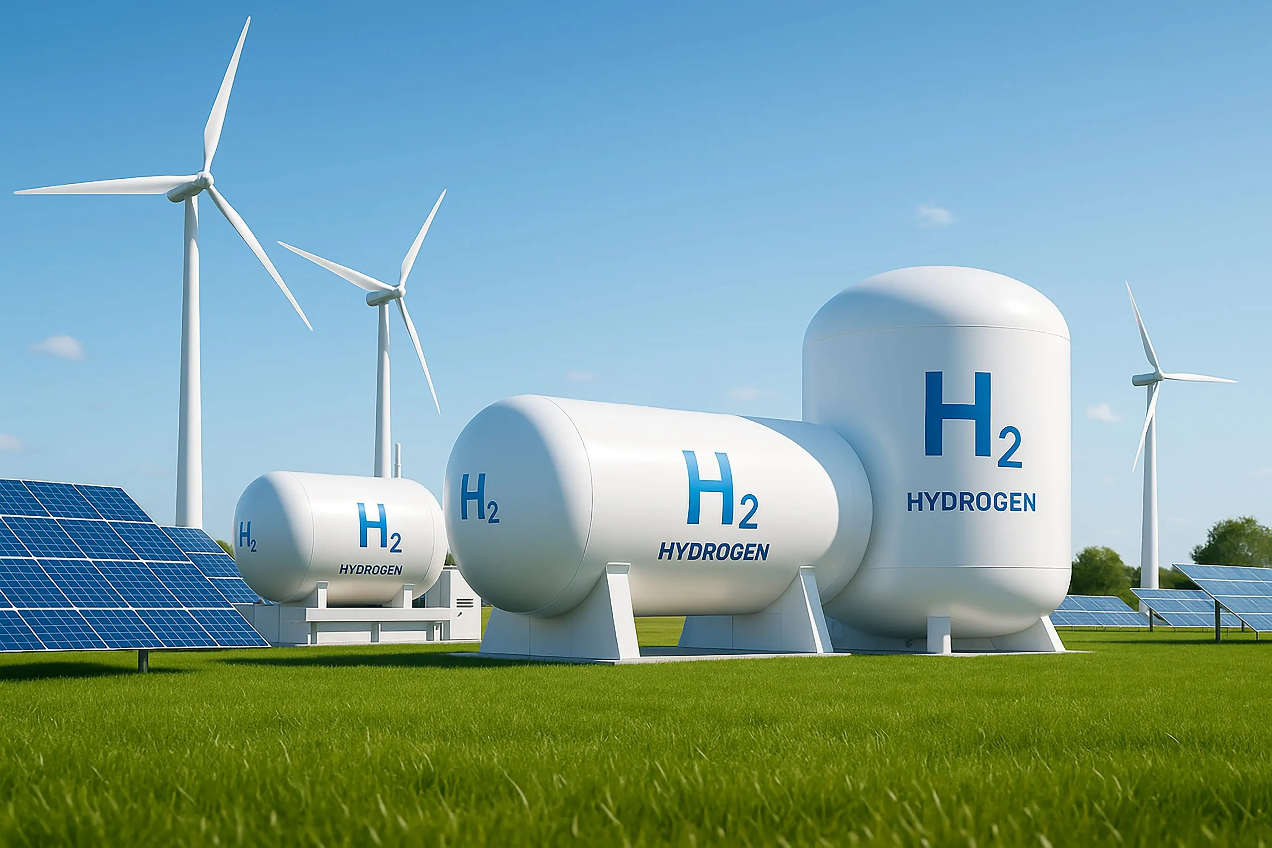 Brazil Green Hydrogen Market Outlook to 2035 3d-hydrogen-fuel-storage-sustainable-energy-site-with-solar-wind-technology-scaled