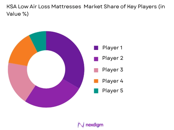 KSA Low Air Loss Mattresses market share of key players