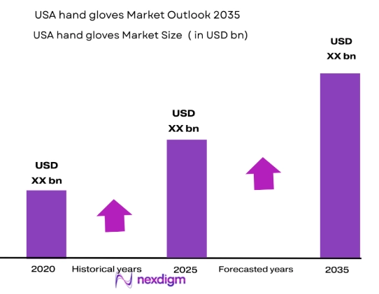 USA hand gloves market size
