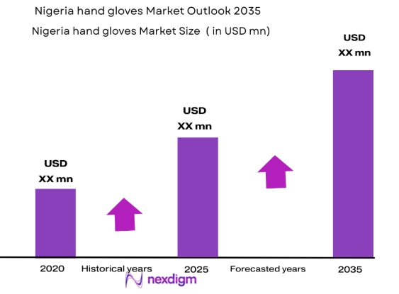 Nigeria hand gloves market size