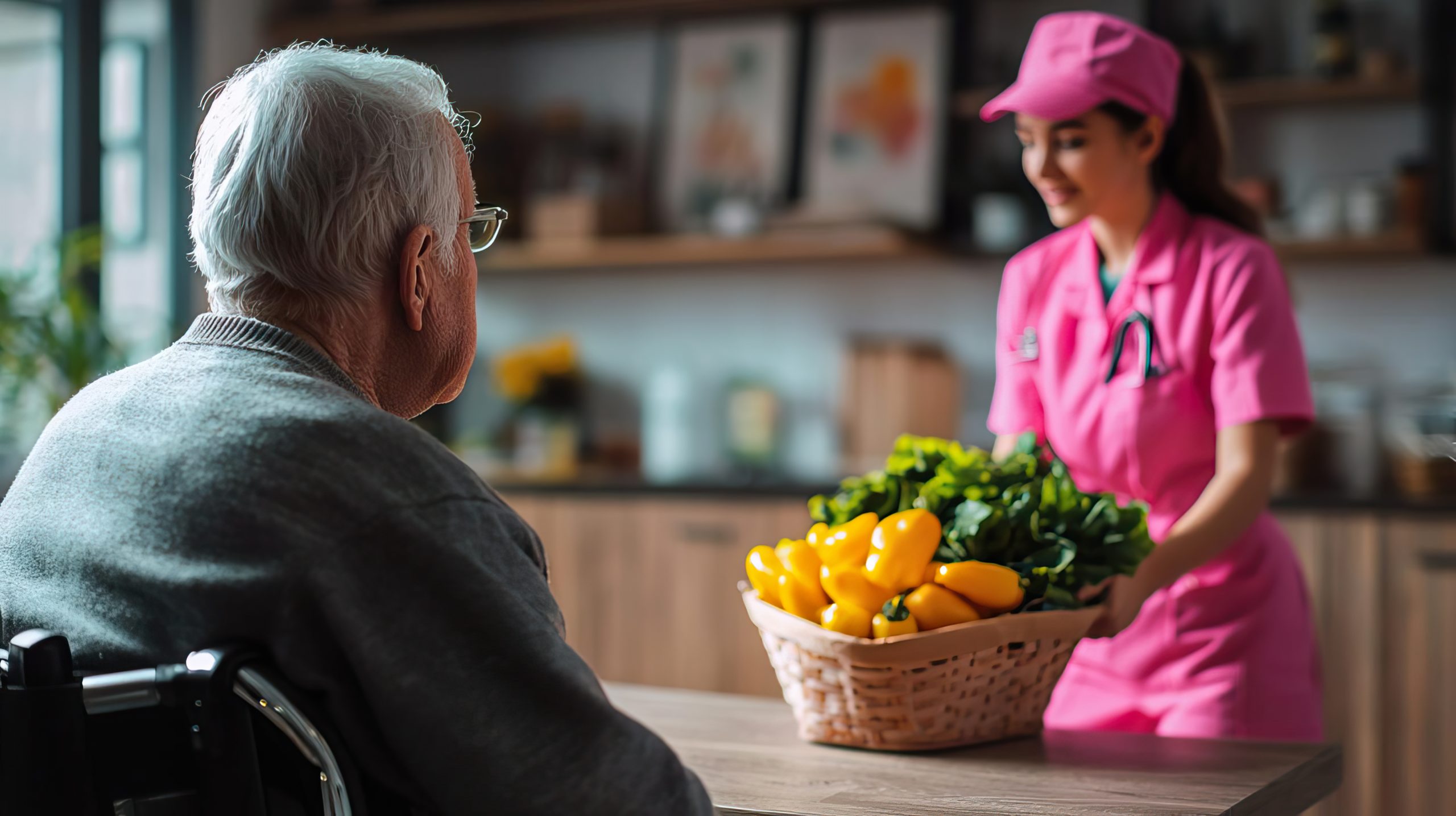 caregiver-offers-fresh-produce-elderly-person-warm-inviting-space-scaled