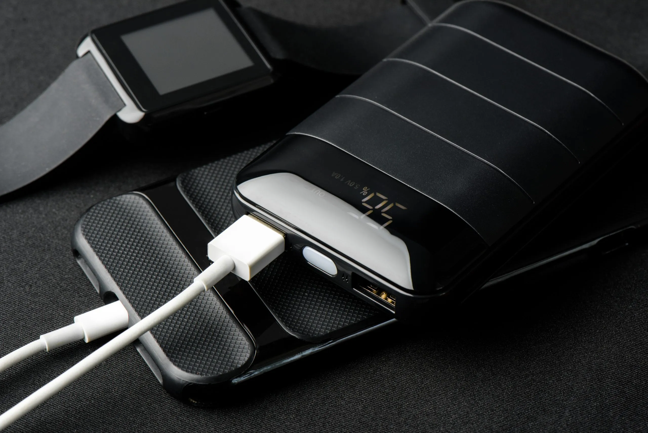 Philippines Charging Connectors Market Outlook 2035 charging-electronic-device-with-power-bank-scaled
