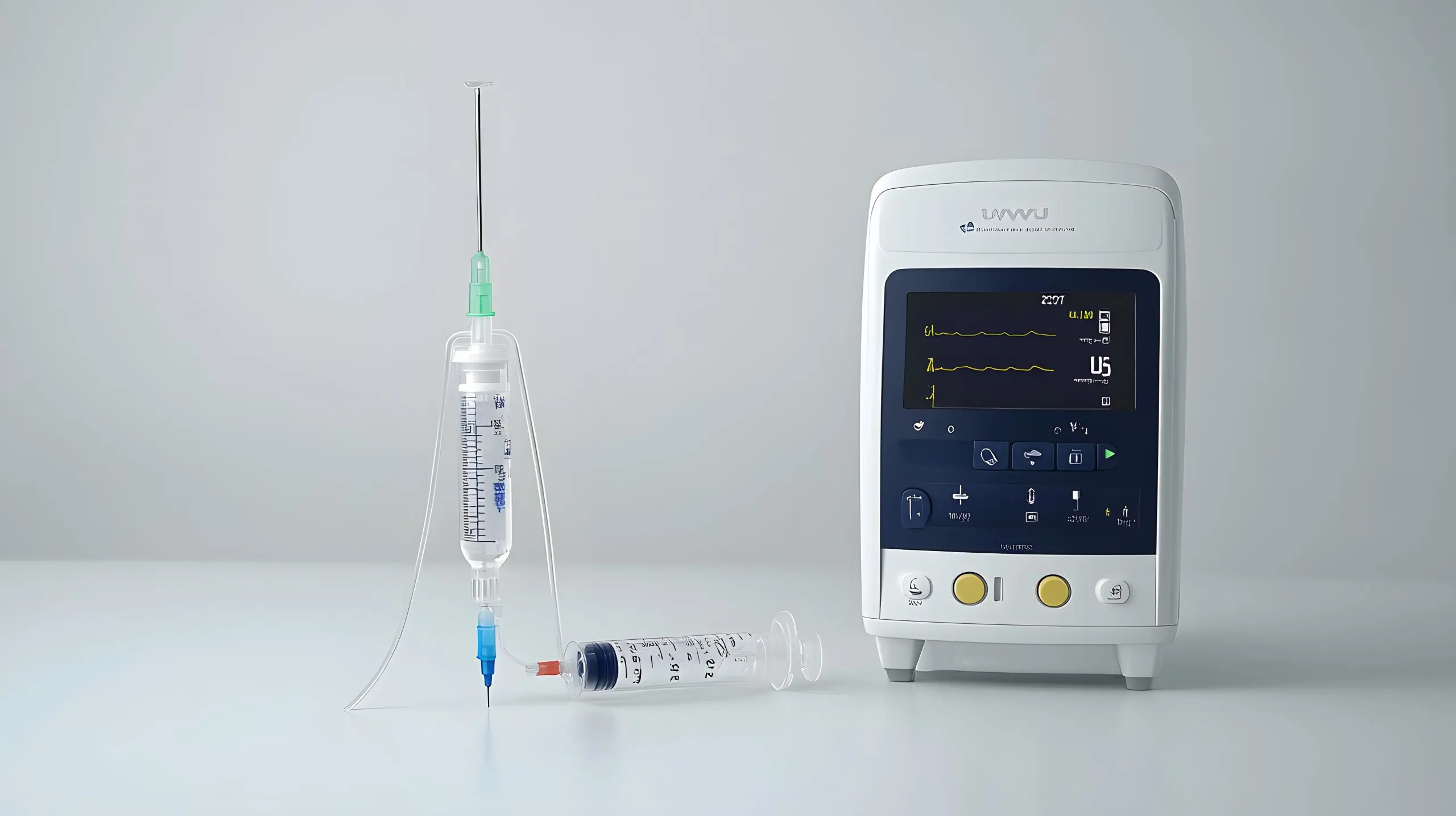 KSA Lancets Devices Market Outlook 2035 closeup-medical-infusion-pump-with-syringe-tubing-scaled