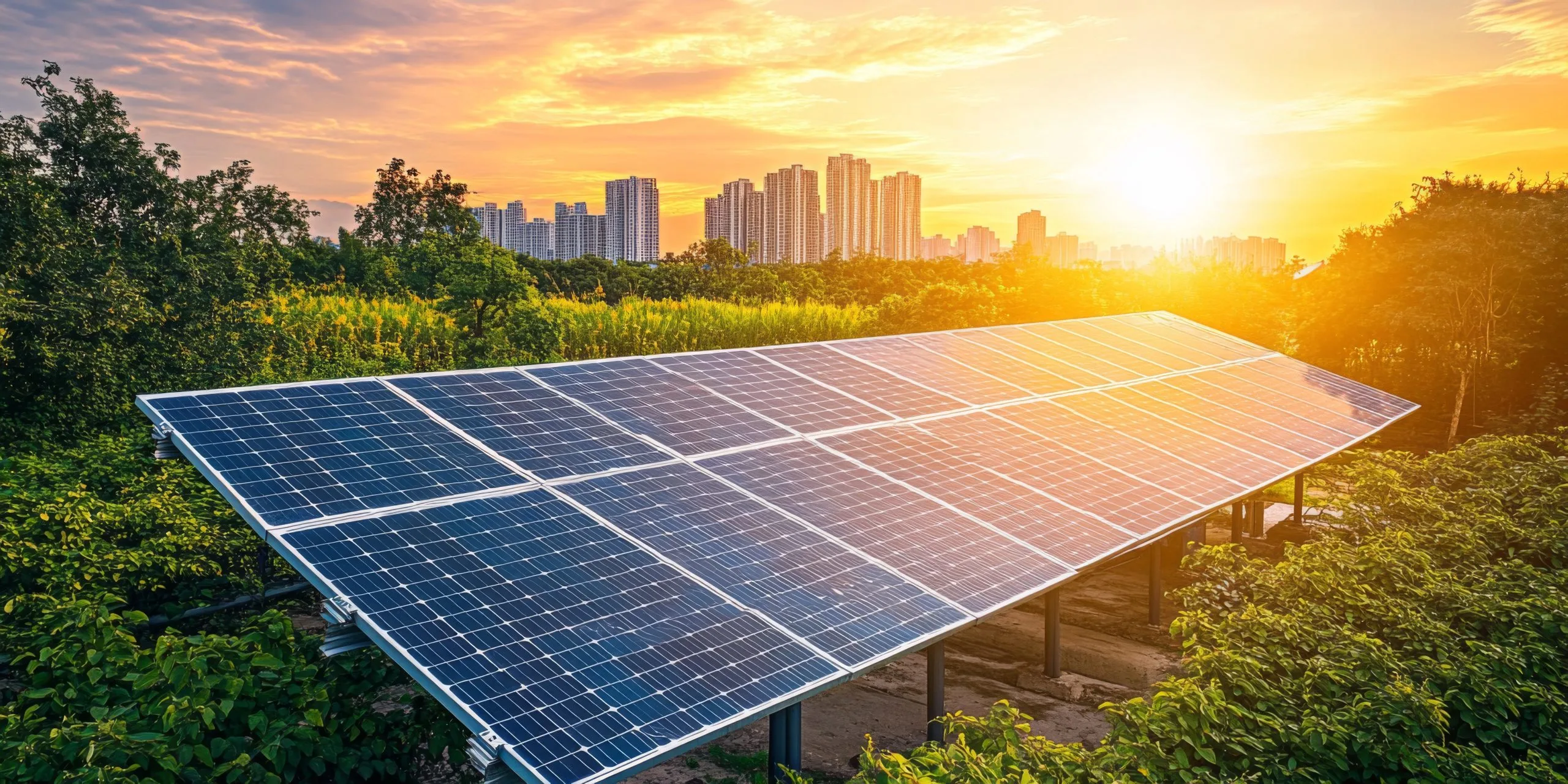 Canada Solar PV Market Outlook to 2035 closeup-solar-panel-bathed-warm-hues-sunset-highlighting-potential-solar-energy-as-clean-renewable-energy-source-scaled