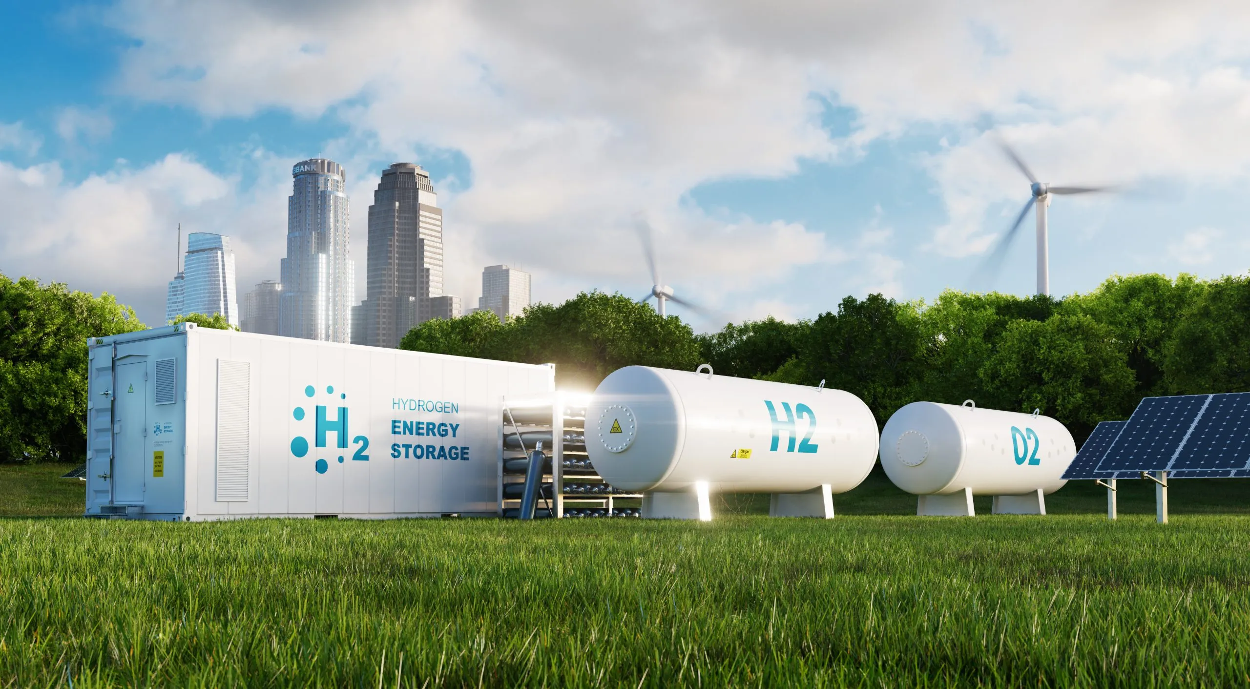 Oman Green Hydrogen Market to See Rapid Expansion with Over 15 GW of Production Capacity and 12% CAGR Growth concept-energy-storage-system-based-electrolysis-hydrogen-clean-environment-with-photovoltaics-wind-farms-city-background-3d-rendering-scaled
