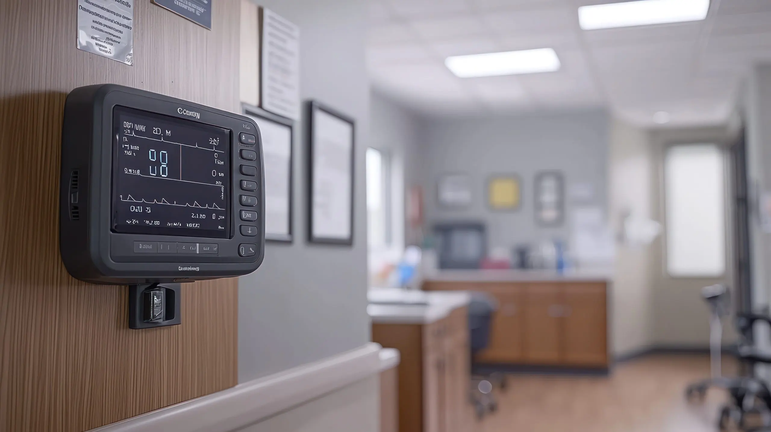 UAE Temperature Monitors Equipment Market Outlook 2035 heart-rate-monitor-wall-hospital-room-scaled