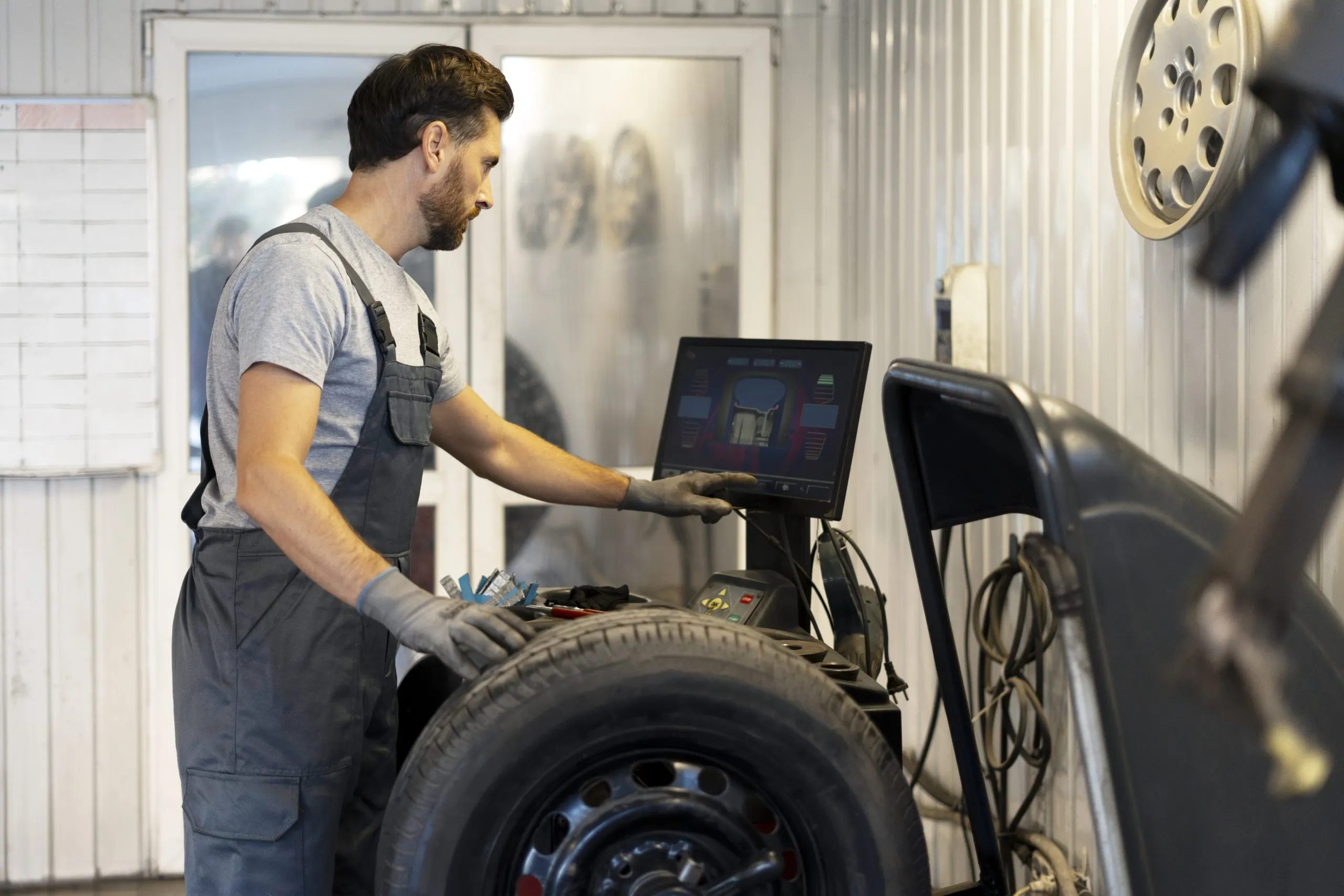 USA Tire Balancing Equipment Industry Outlook to 2030 as Vehicle Ownership Surpasses 290 Million and Aftermarket Demand Grows at 4% CAGR mechanic-using-computer-balancing-machine-car-wheel-scaled