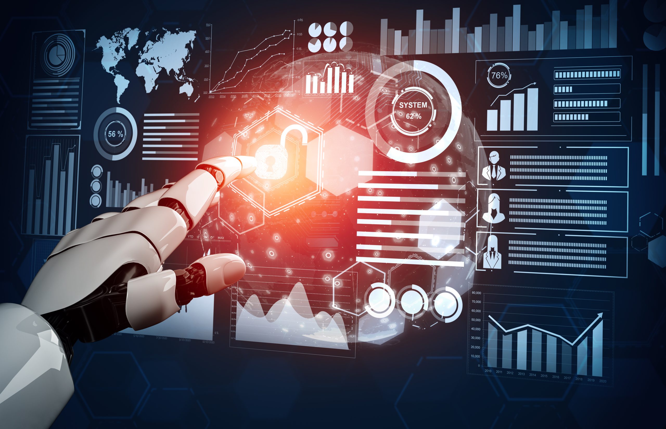 USA Generative AI Enterprise Solutions Competitive Intelligence and Benchmarking Market Outlook 2035 mlp-futuristic-robot-artificial-intelligence-concept-scaled