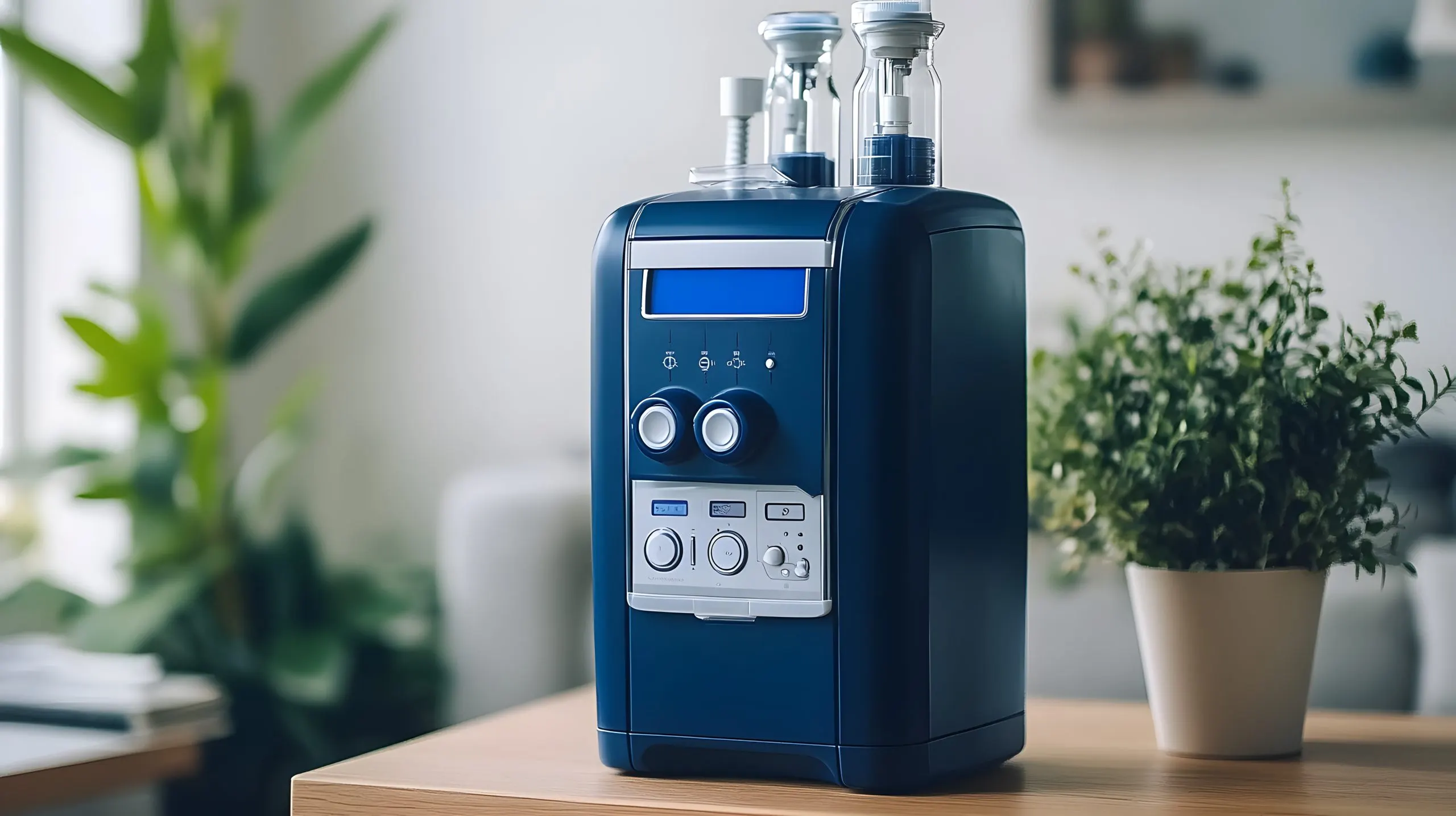 USA Oxygen Concentrators Equipment Market Outlook 2035 modern-home-water-filtration-system-wooden-table-with-plants-scaled