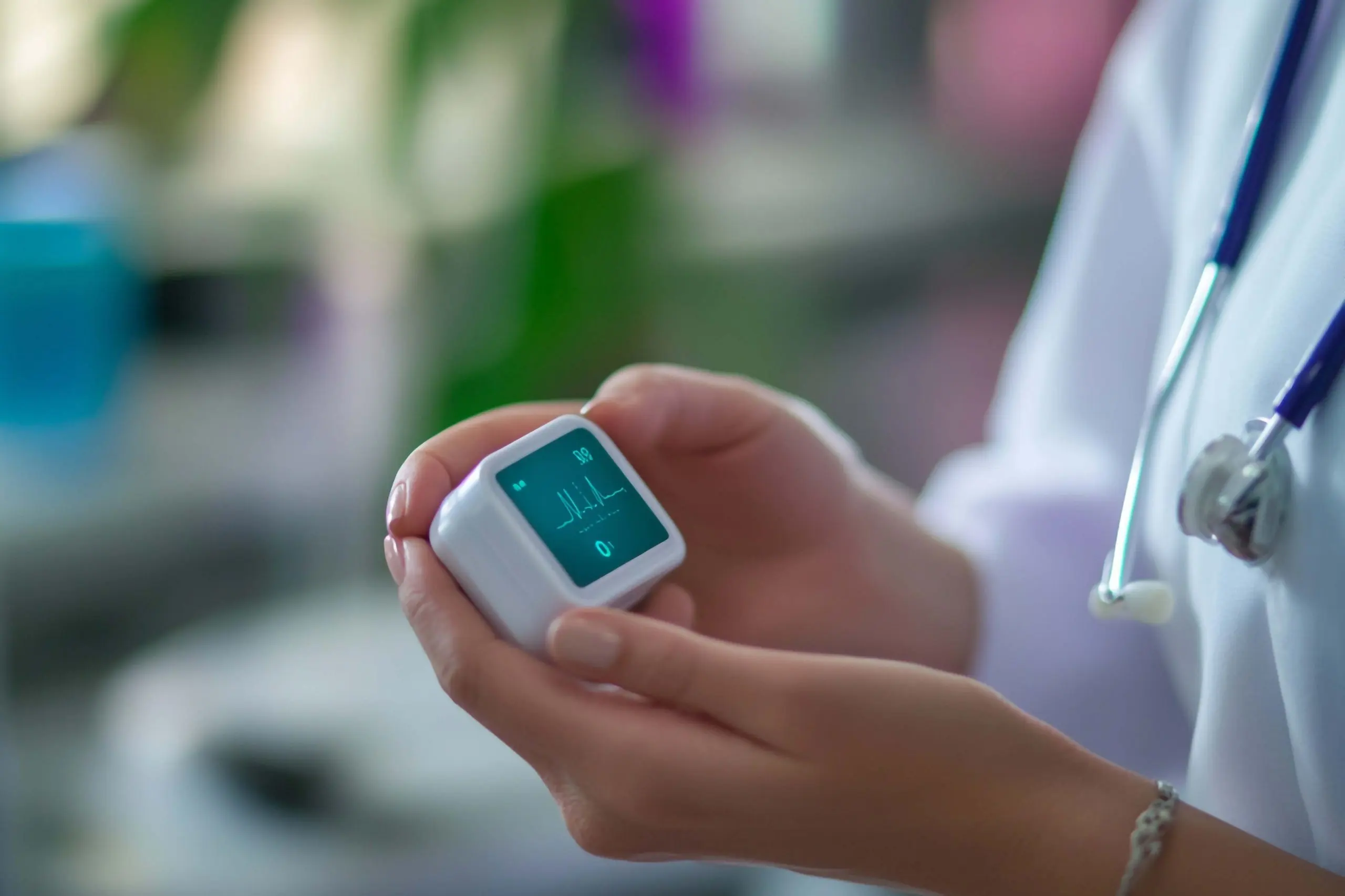 KSA Conventional Glucose Meters Market Outlook 2035 person-is-holding-device-that-says-time-it-scaled