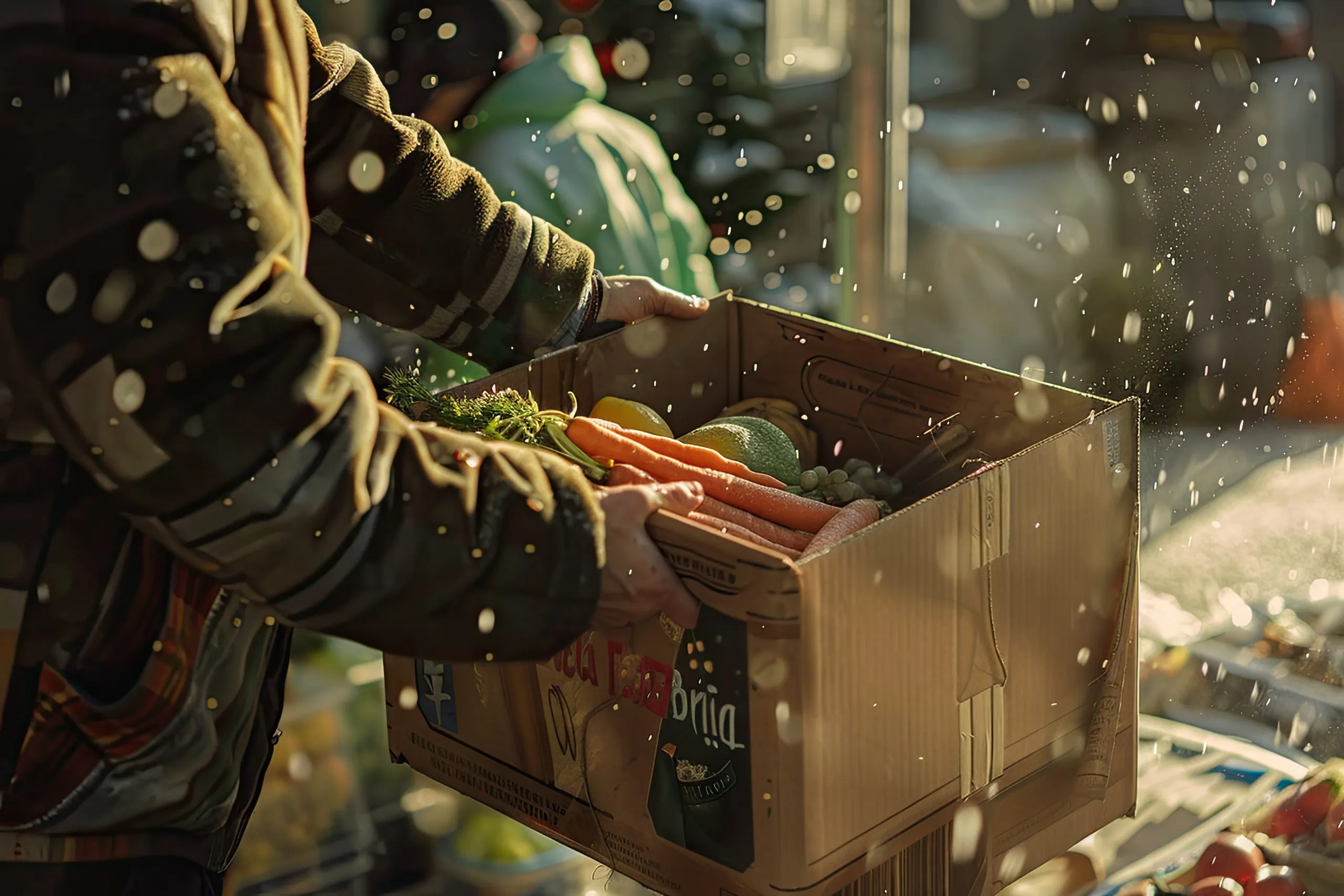 France’s Cold Chain Logistics Market Expected to Grow at 7% CAGR value in the coming years person-receiving-box-with-donated-food-scaled