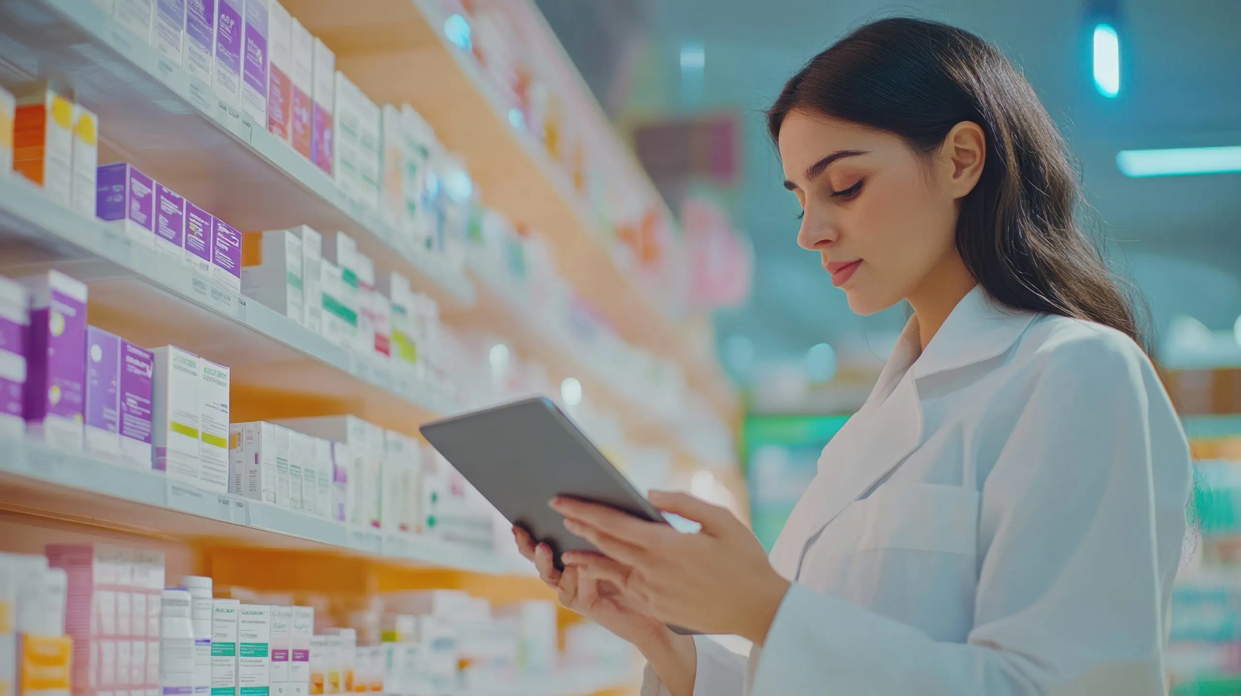 Qatar Pharmacy Retail Market Outlook to 2035 pharmacist-with-tablet-scaled
