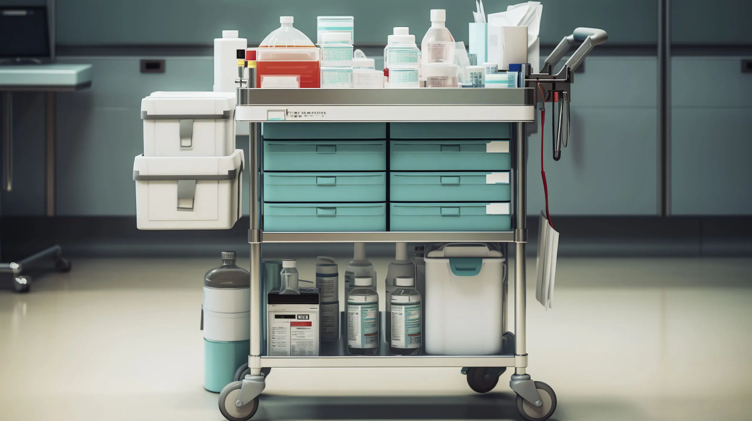 UAE Medical Carts Market Outlook 2035 photo-hospital-medication-cart-scaled
