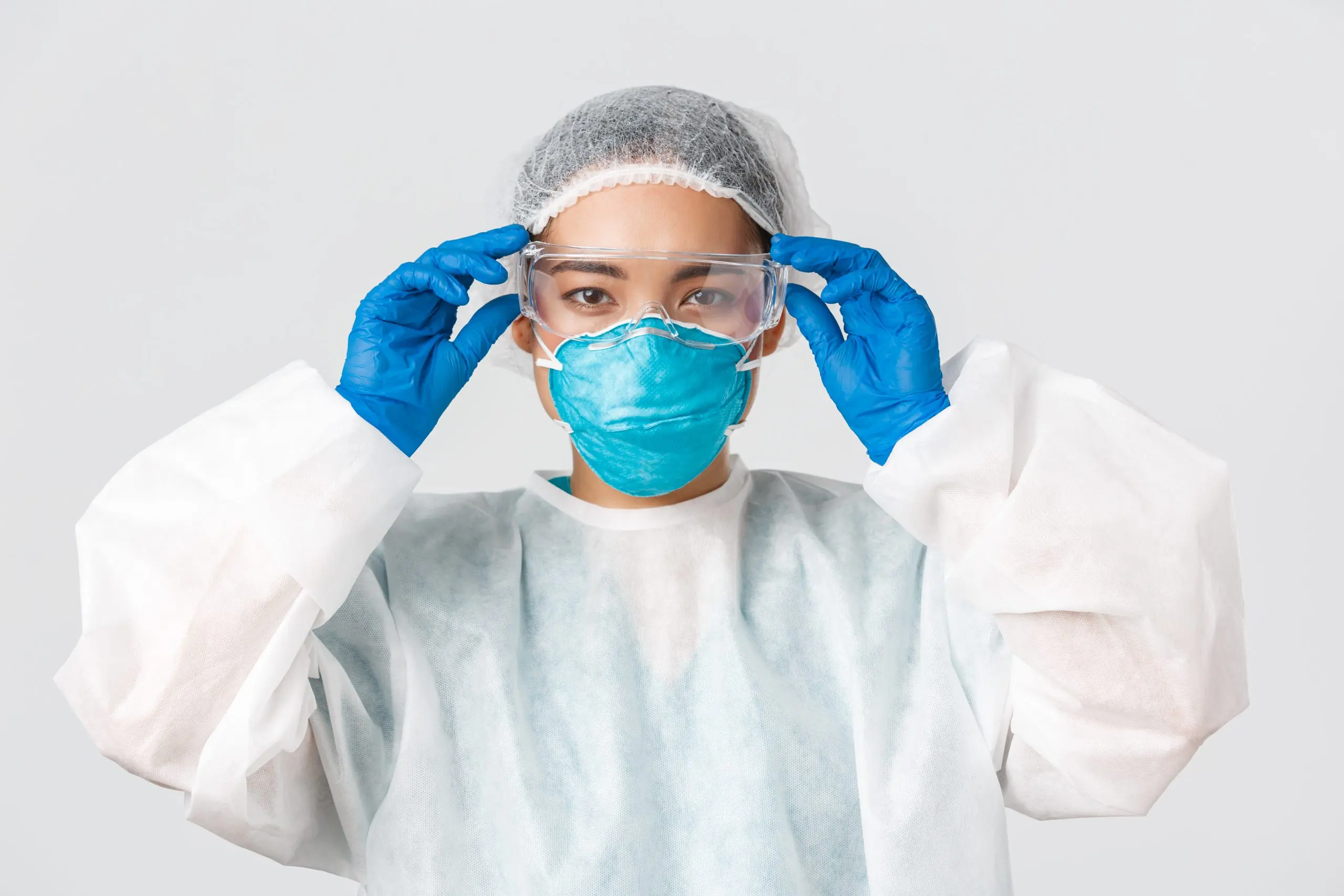 UAE Personal Protective Equipment (PPE) Market Outlook 2035 portrait-woman-wearing-mask-against-white-background-scaled