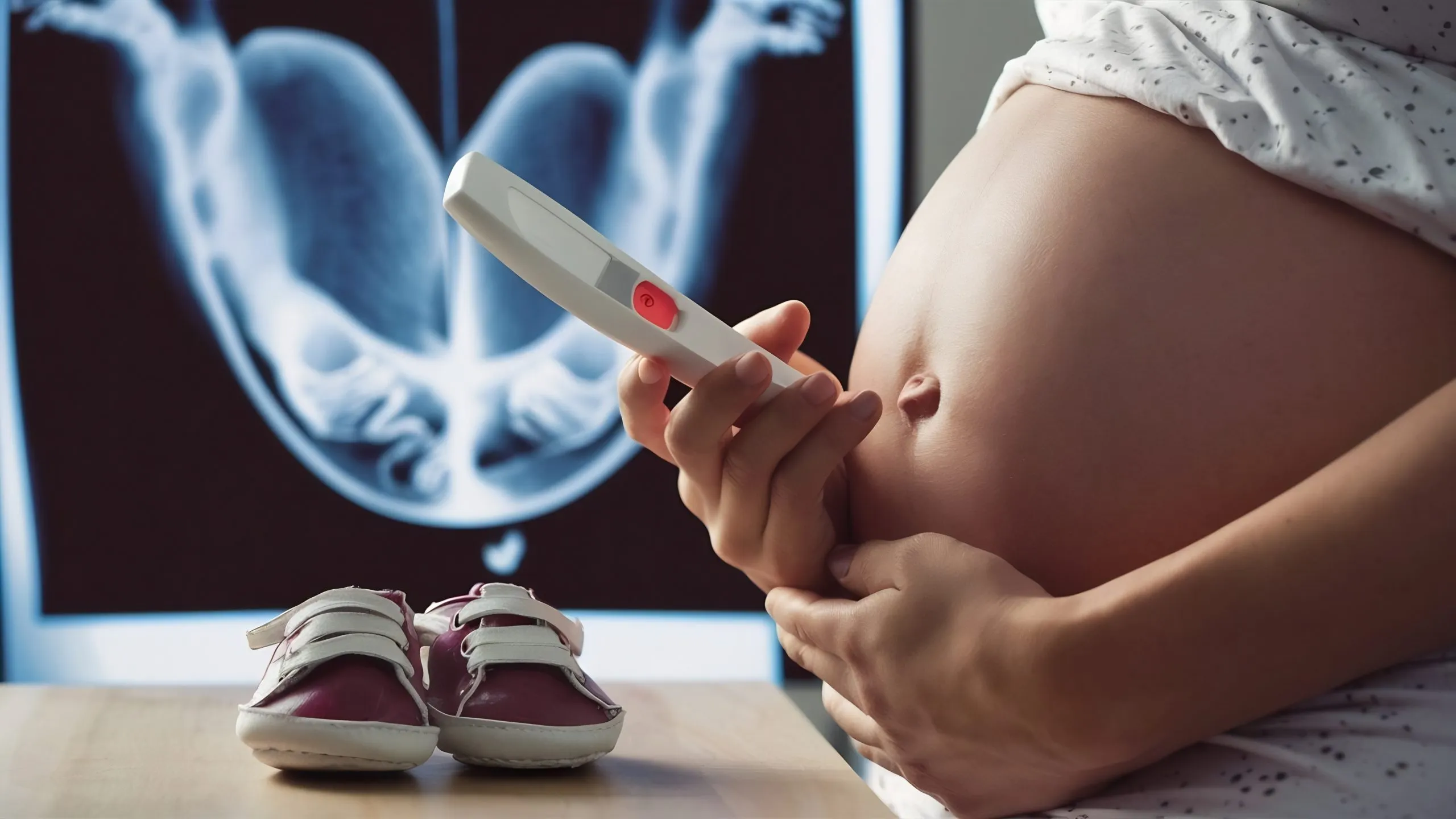 USA Early Detection Pregnancy Tests Market Outlook 2035 pregnancy-test-little-shoes-x-ray-photo-scaled