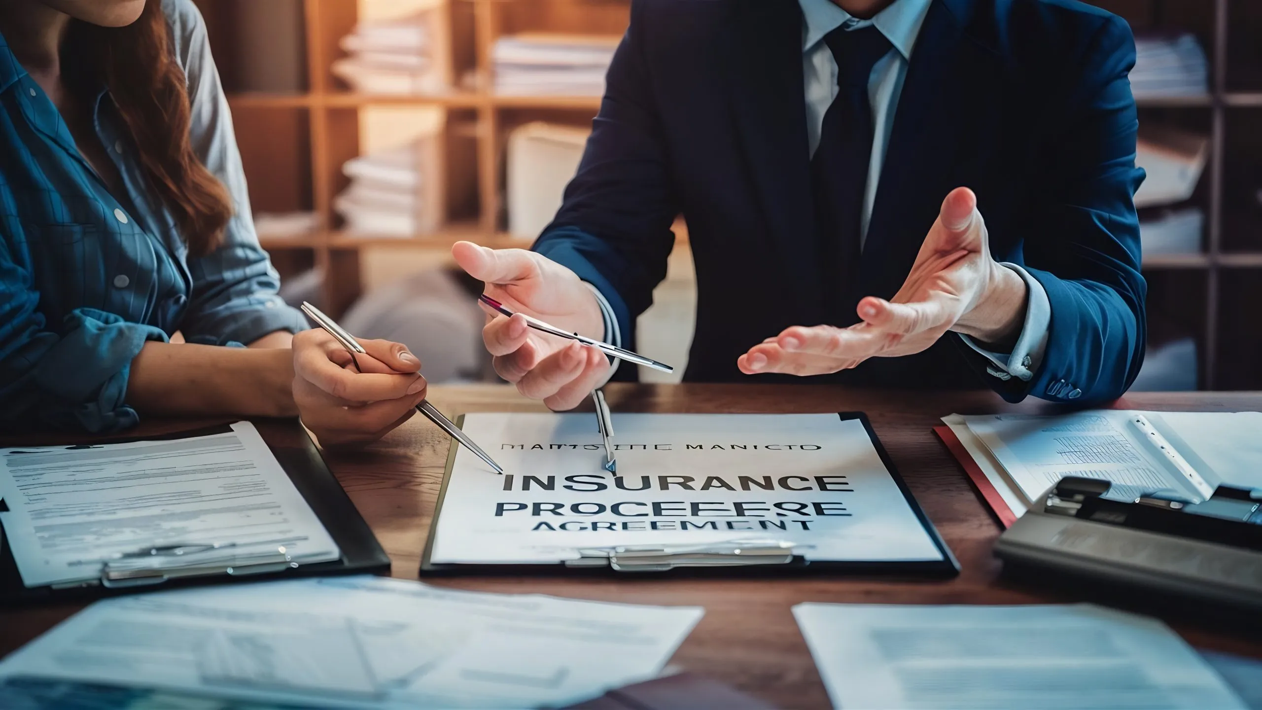 India Corporate Insurance Broking Market Outlook to 2032 real-estate-broker-agent-presenting-consult-customer-decision-making-sign-insurance-form-scaled